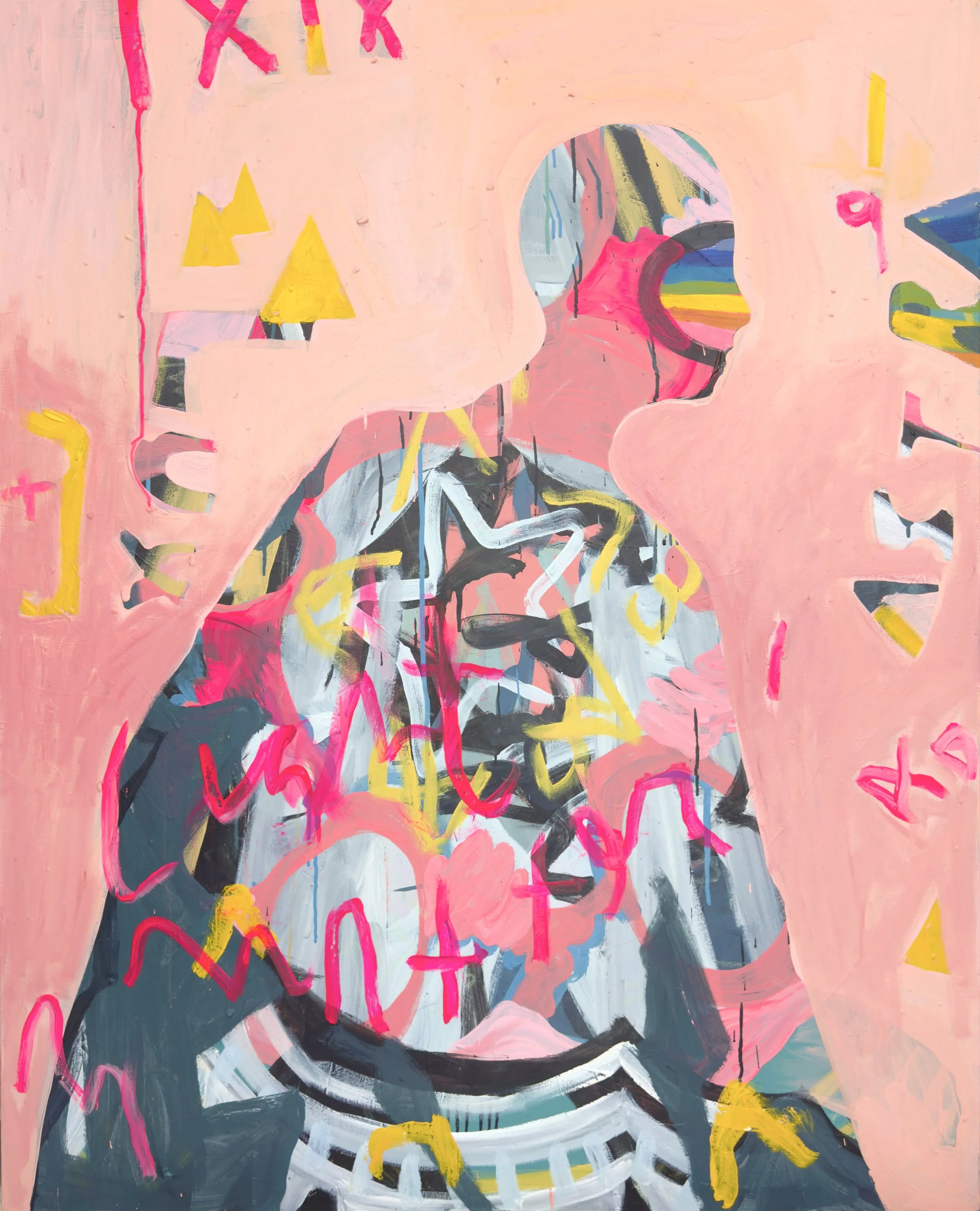 LUX ASTRA: 2025 ACRYLIC ON CANVAS 60"H X 48"W