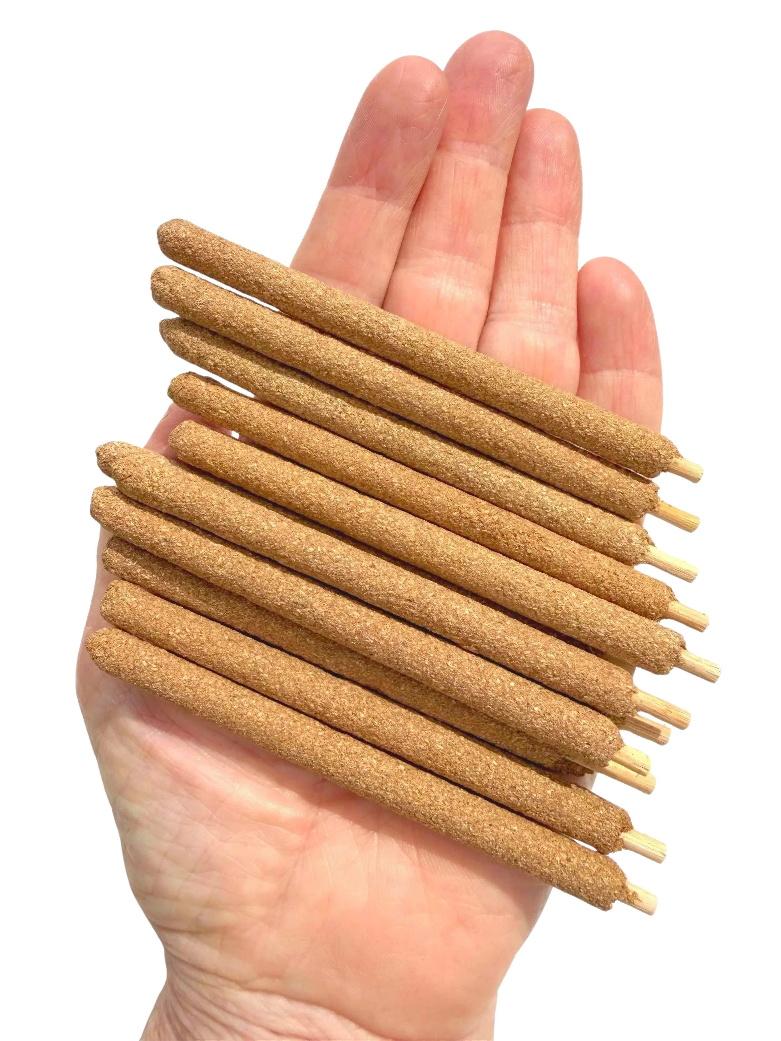 Handcrafted Artisan Palo Santo White Sage and Lavender 'Shaman's Cleanse' Thick Incense Sticks 4"