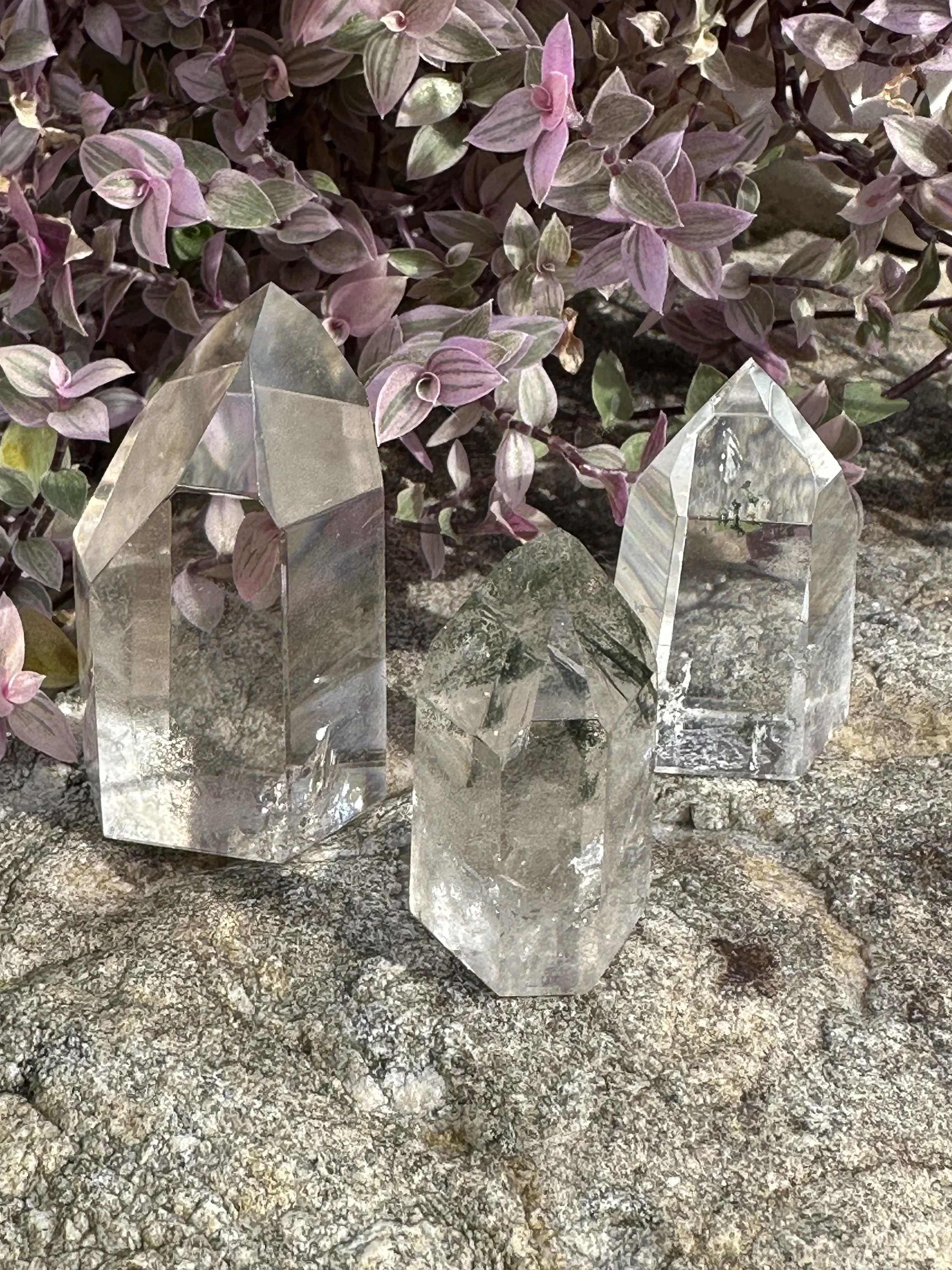 Chlorite Quartz and Lodolite Polished Points - Towers from Brazil * Tucson Gem Show Treasure