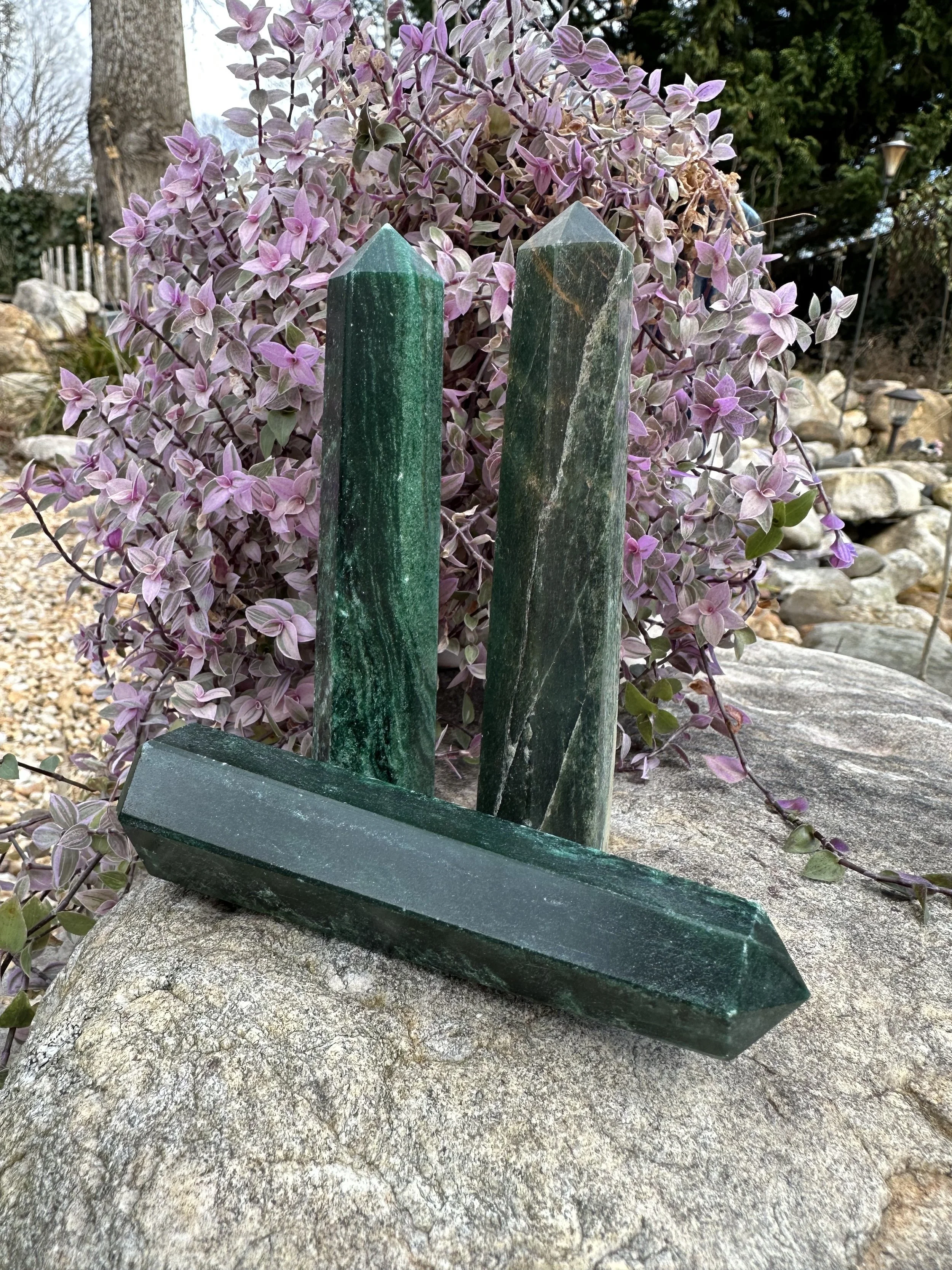 Premium Green Aventurine Towers * Tucson Gem Show Treasure