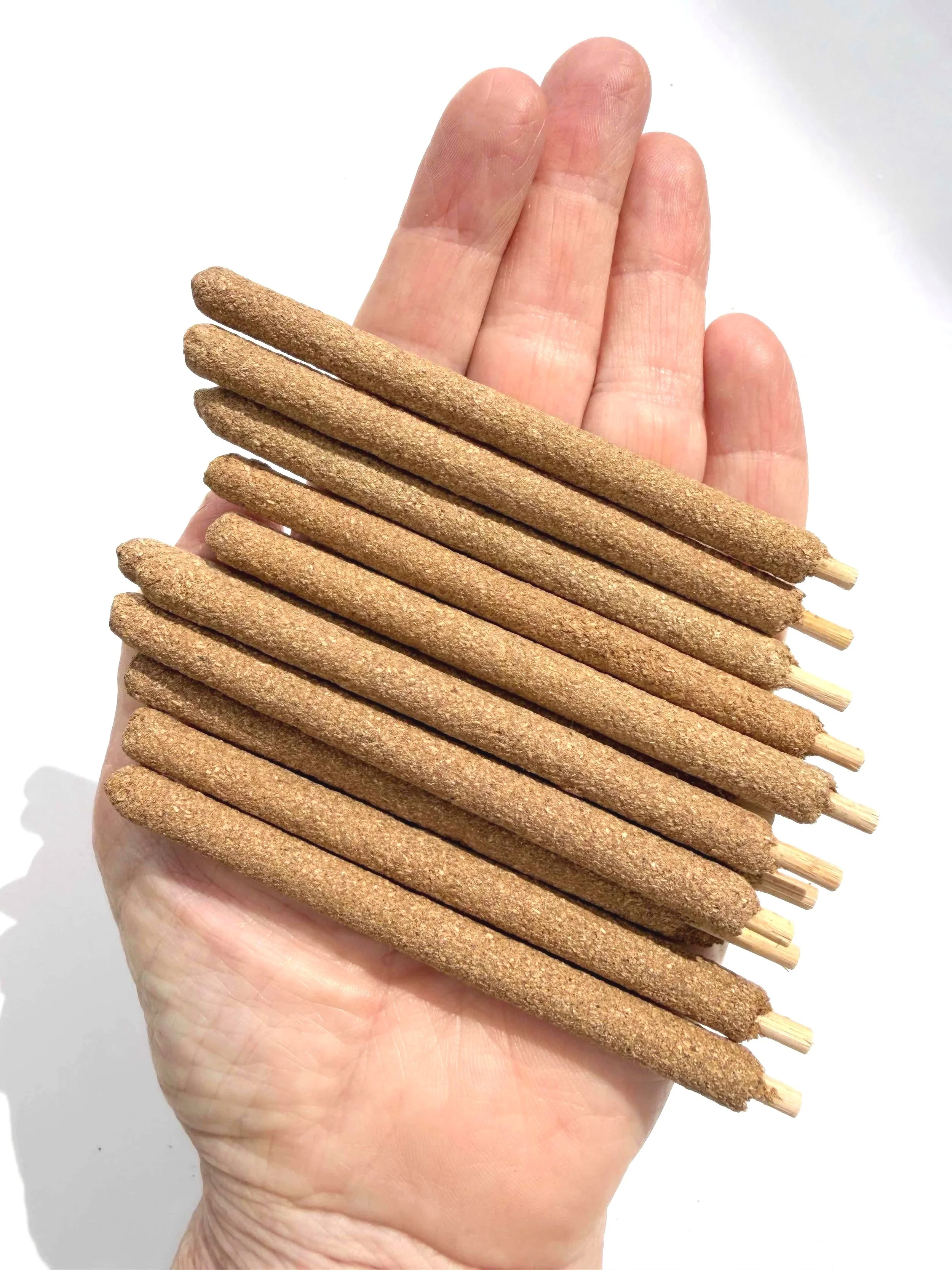 Handcrafted Artisan Palo Santo White Sage and Lavender 'Shaman's Cleanse' Thick Incense Sticks 4"
