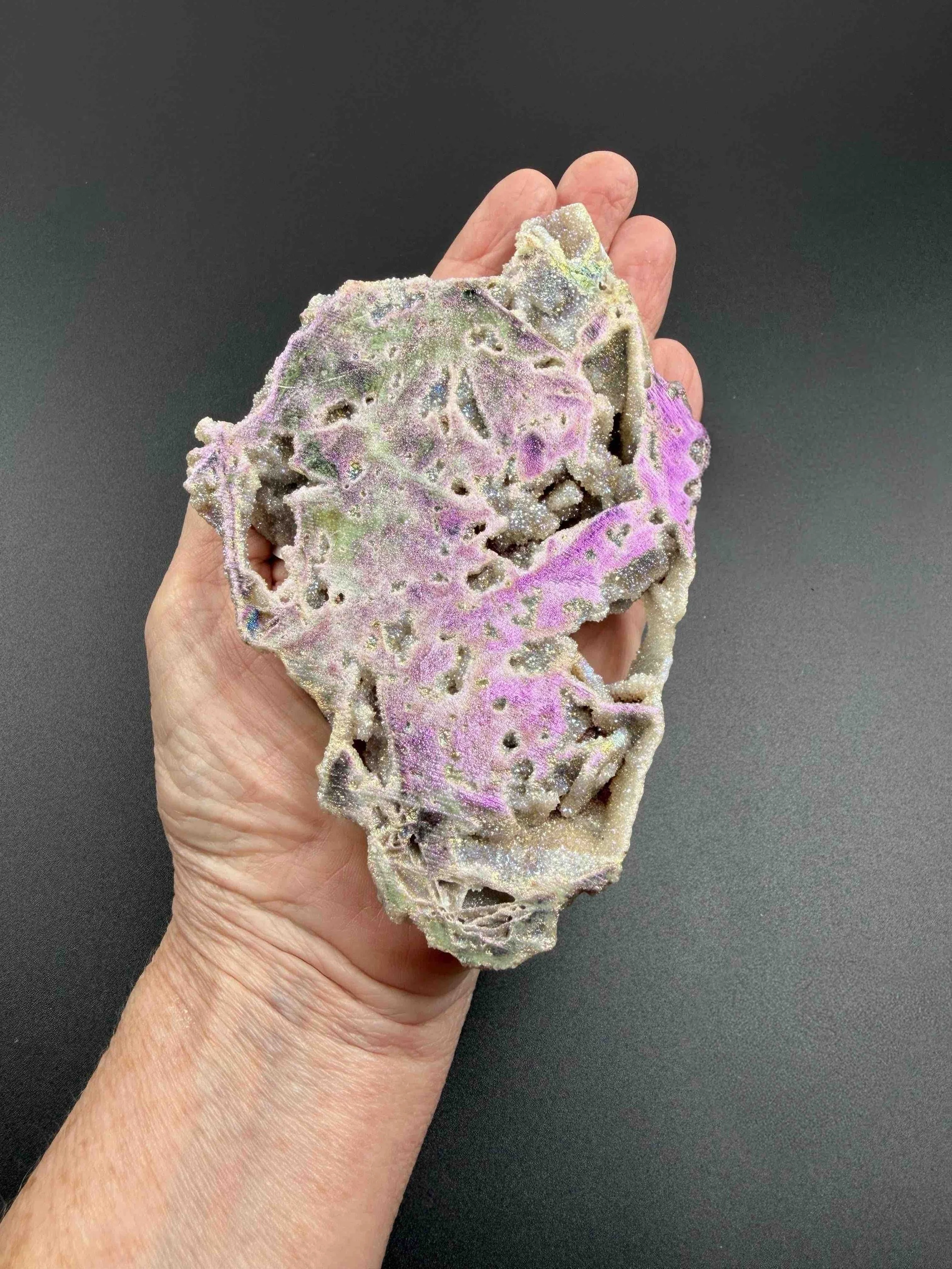 AURA SPHALERITE SLAB 8 IN HAND.jpeg