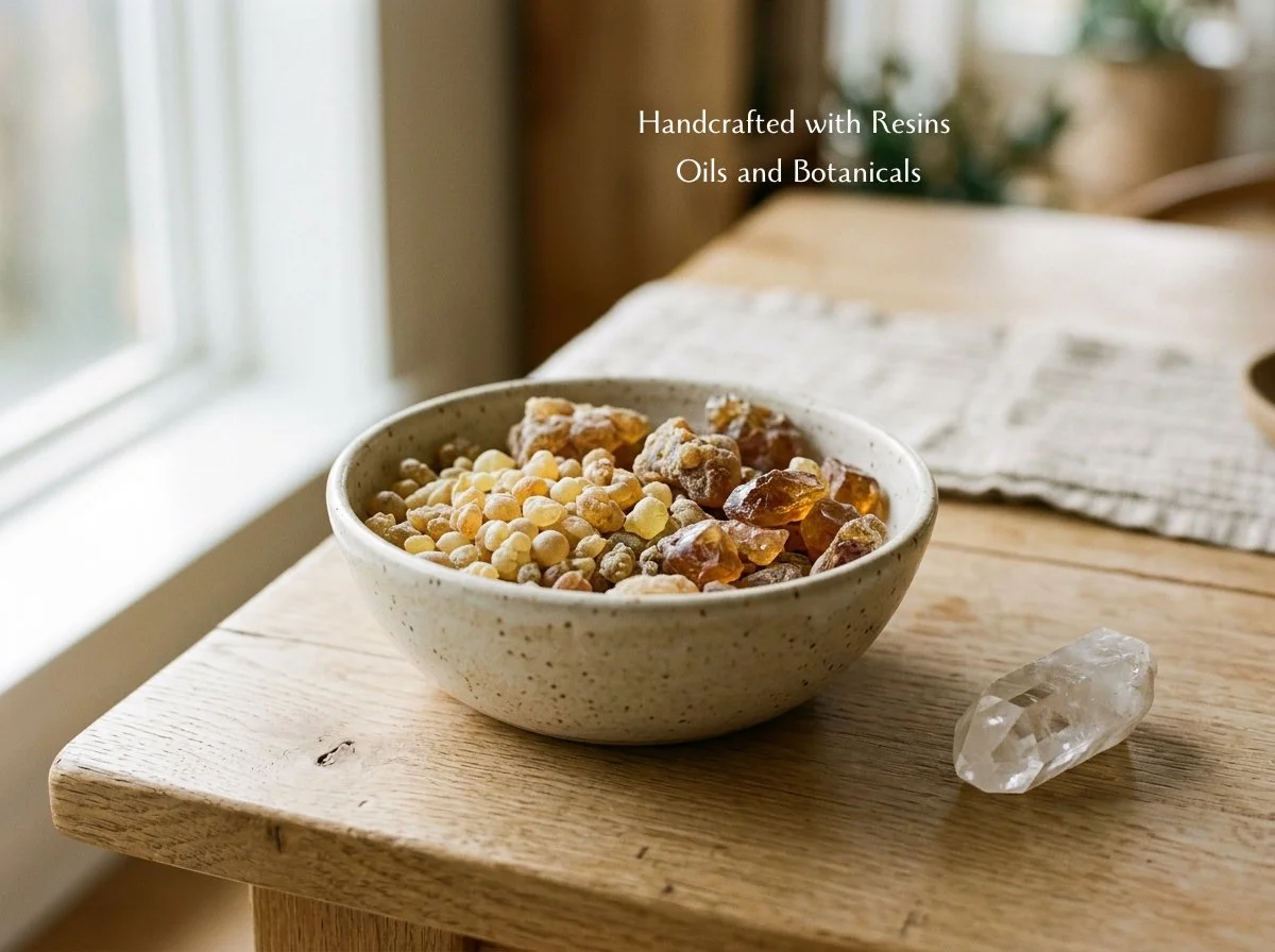 Handcrafted with FRANKINCENSE AMBER COPAL Resins Oils and Botanicals-2.jpg