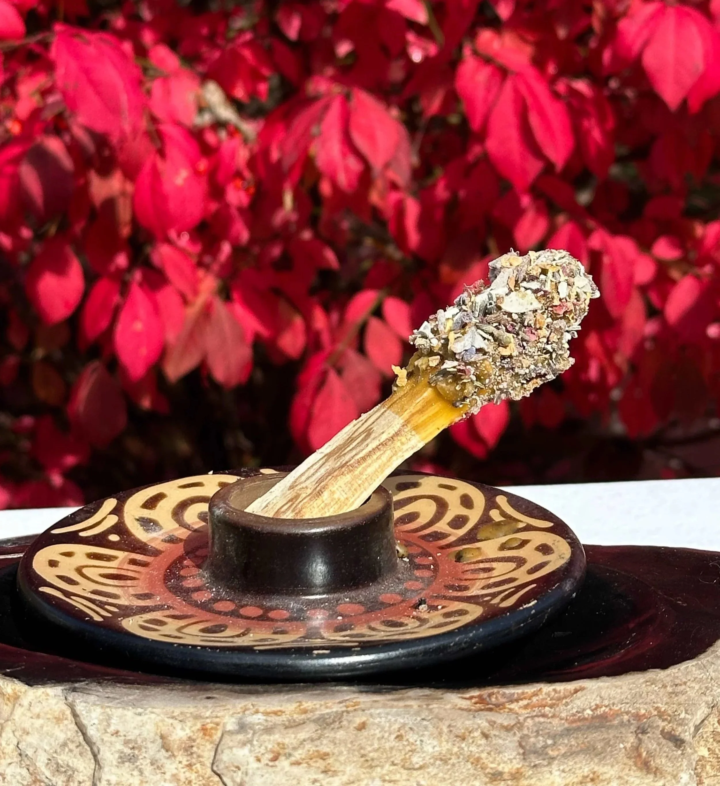 Palo Santo Pops Smudge Sticks Hand Dipped Beeswax Copal Herbal Floral * Spiritual Cleansing *