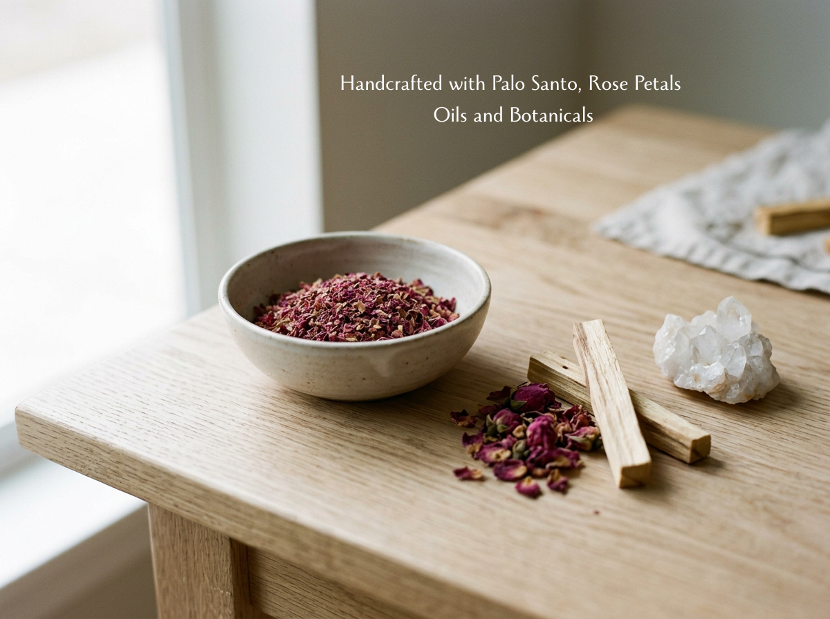 Handcrafted with rose and palo santo Oils and Botanicals.png