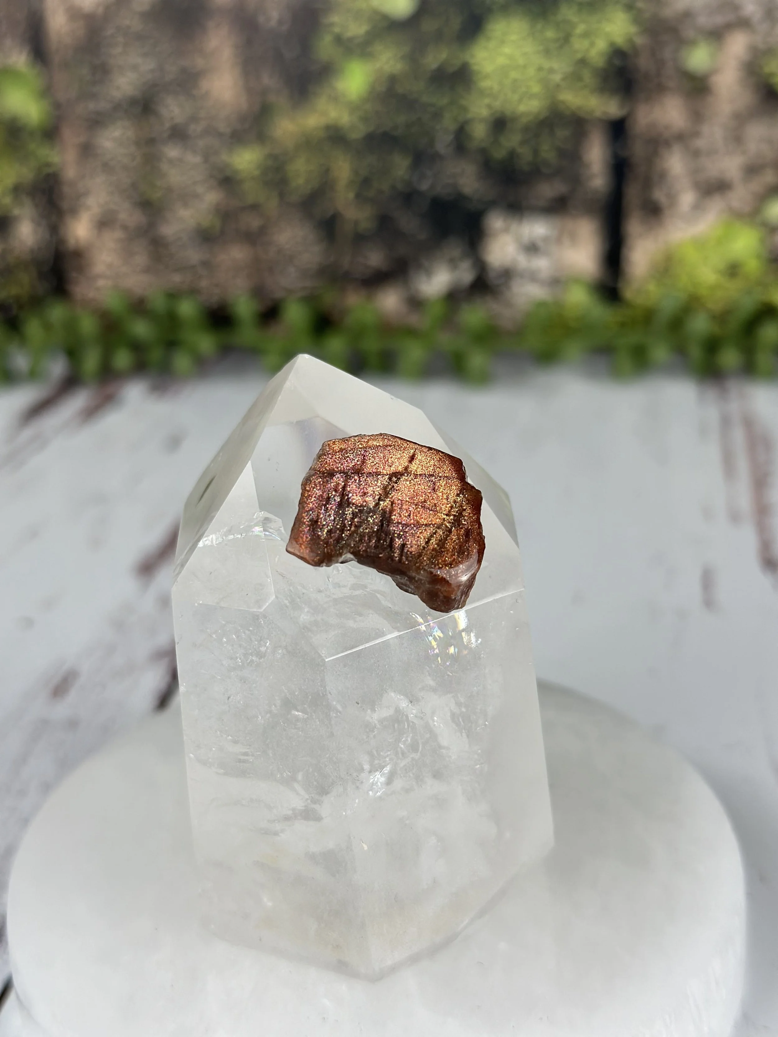 Purple Haze Sunstone Gemstone Tanzania #32