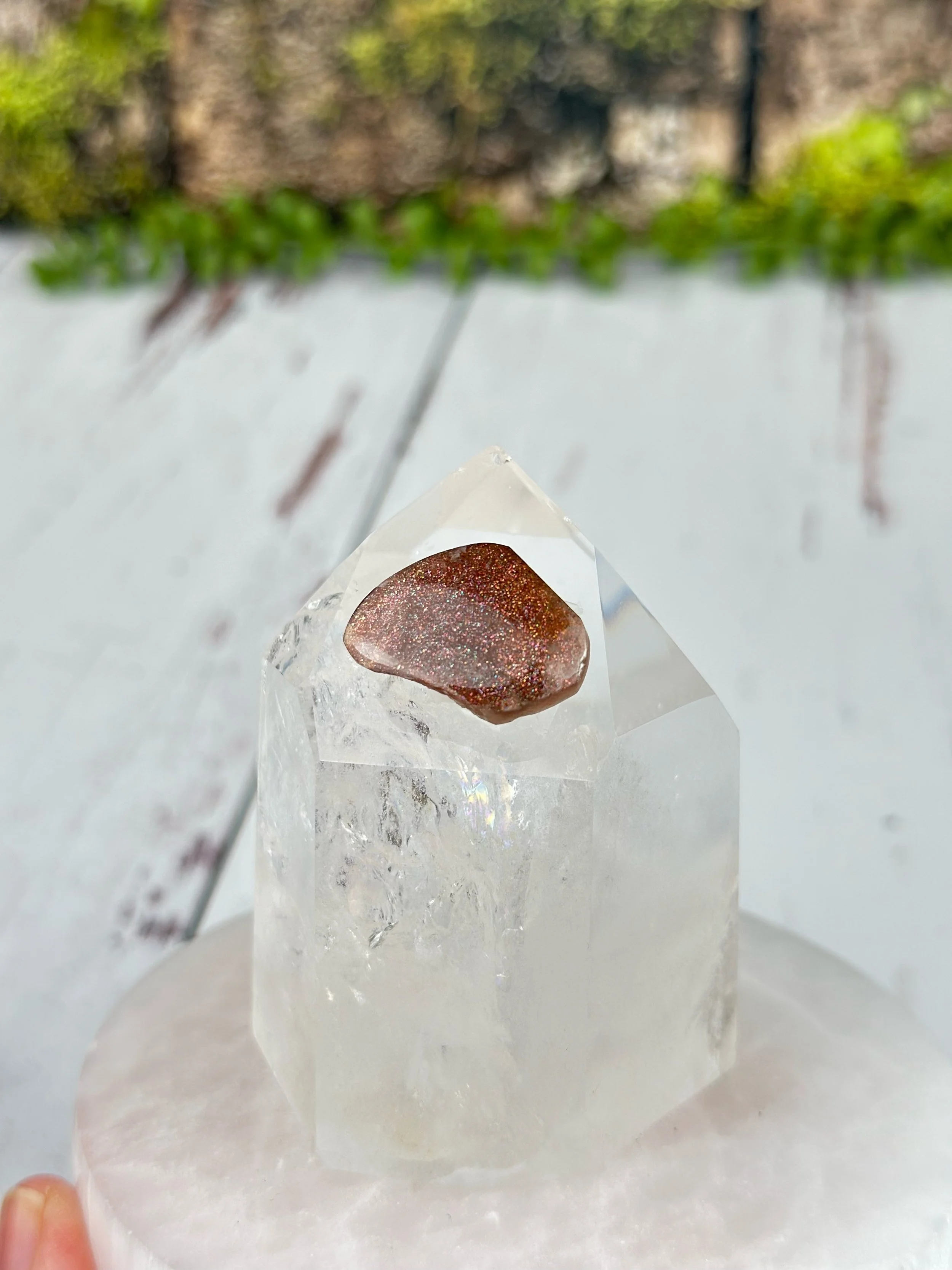 Purple Haze Sunstone Gemstone Tanzania #12