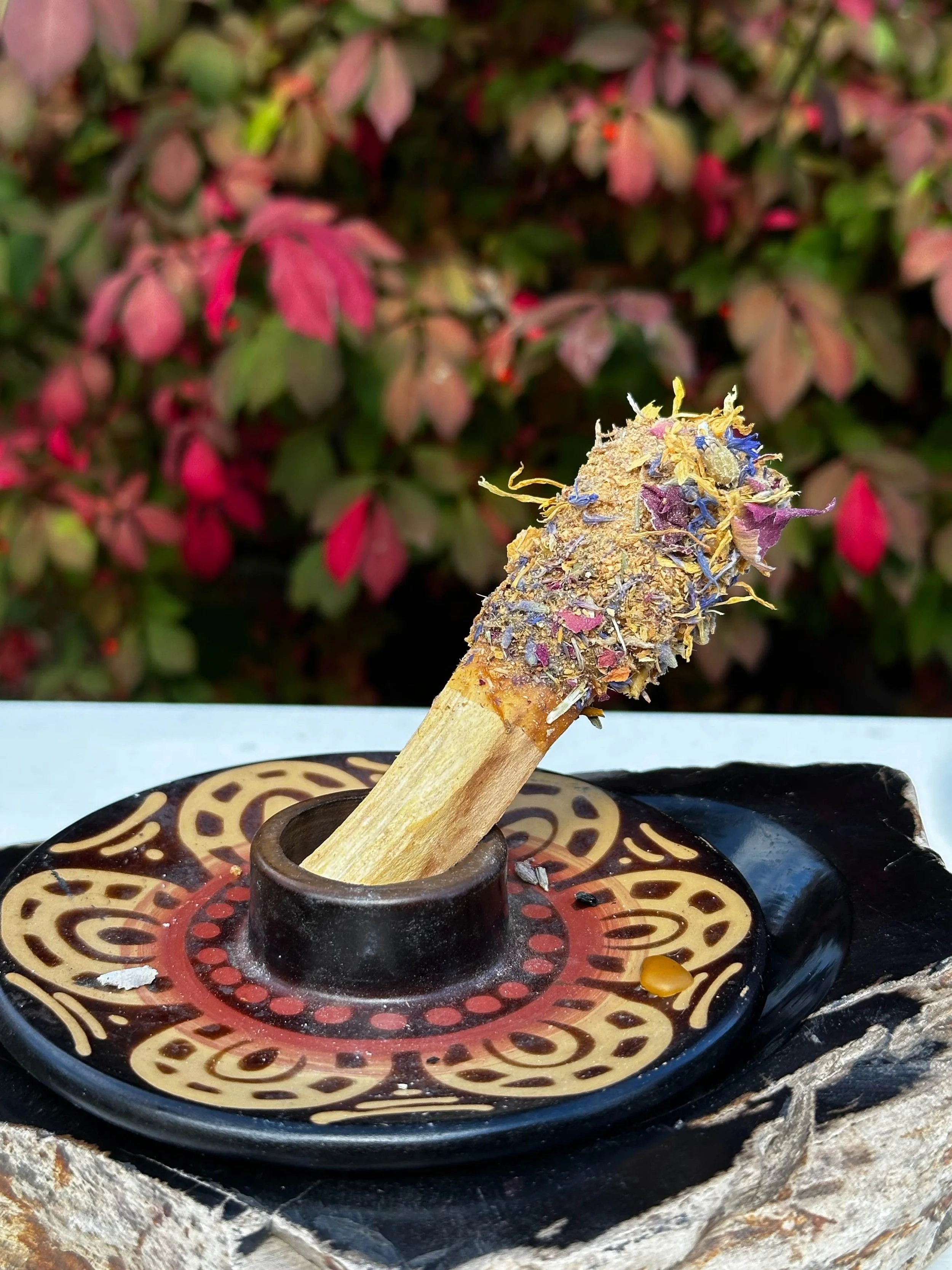 Palo Santo Pops Smudge Sticks Hand Dipped Beeswax Herbal Floral * Firework Medley *