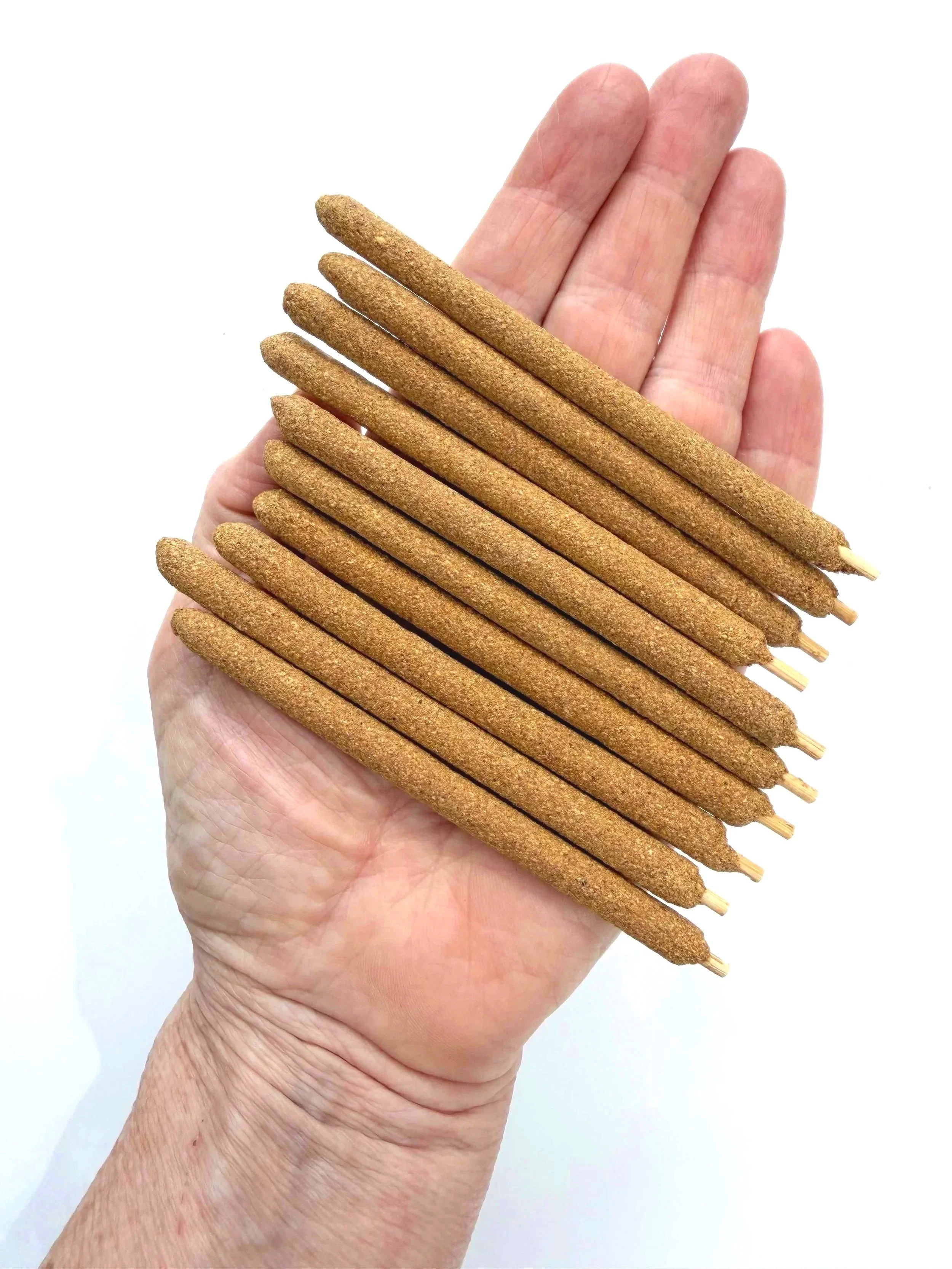 Handcrafted Artisan Palo Santo White Sage and Patchouli 'Purification' Thick Incense Sticks 4"