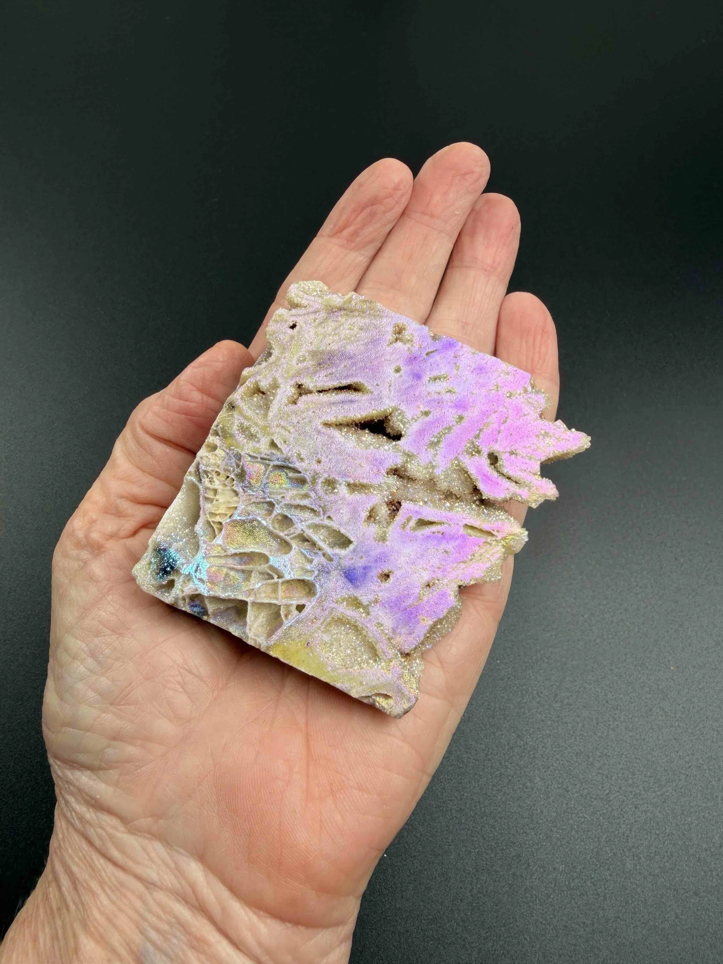 AURA SPHALERITE SLAB 7 IN HAND.jpeg