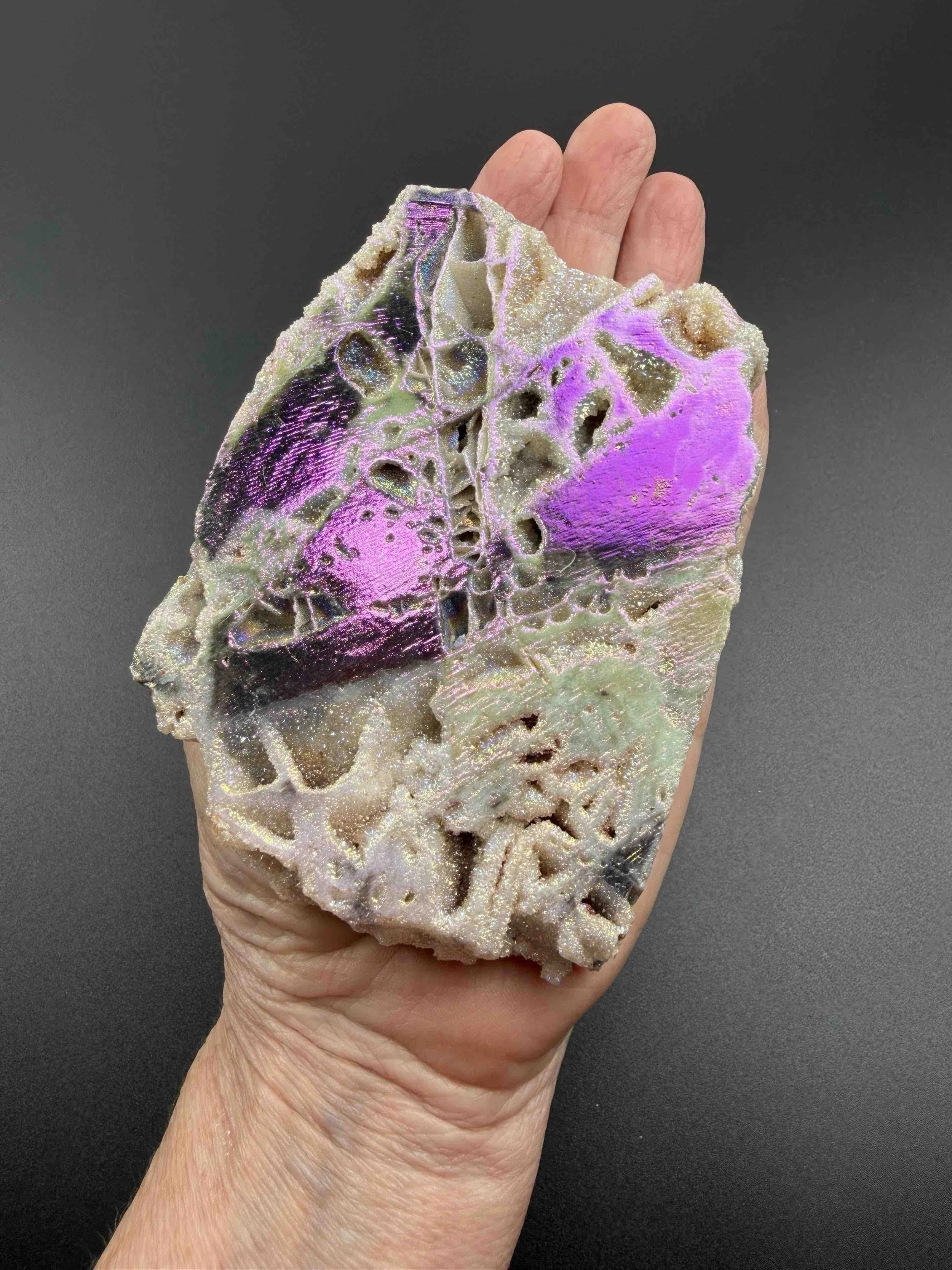 AURA SPHALERITE SLAB 9 IN HAND.jpeg