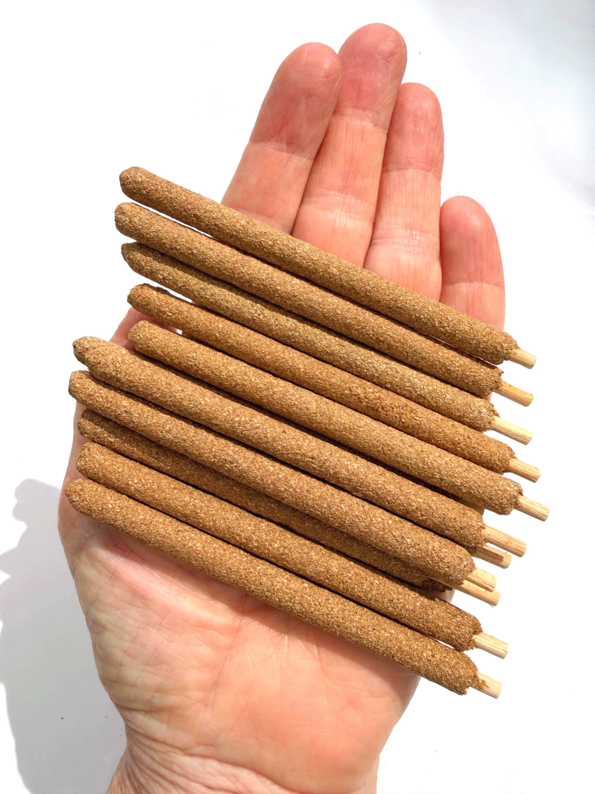 Handcrafted Artisan Palo Santo White Sage Thick Incense Sticks 4"