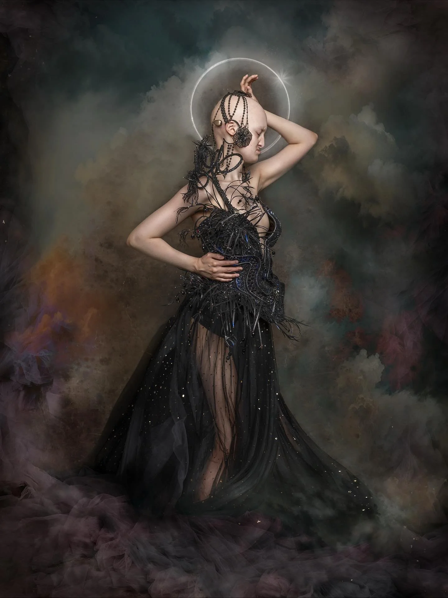 PHOENIX
.
.
.
Photographed and edited by me
Muse: @hannahharpin 
Bodice: &lsquo;Pluto&rsquo; by @paultofarrell 
Headpiece made especially for Hannah by @revivify_2018 .
Created at @julieherbertadamsportraits 
.
.
.
#fineartphotography #fineartportrai