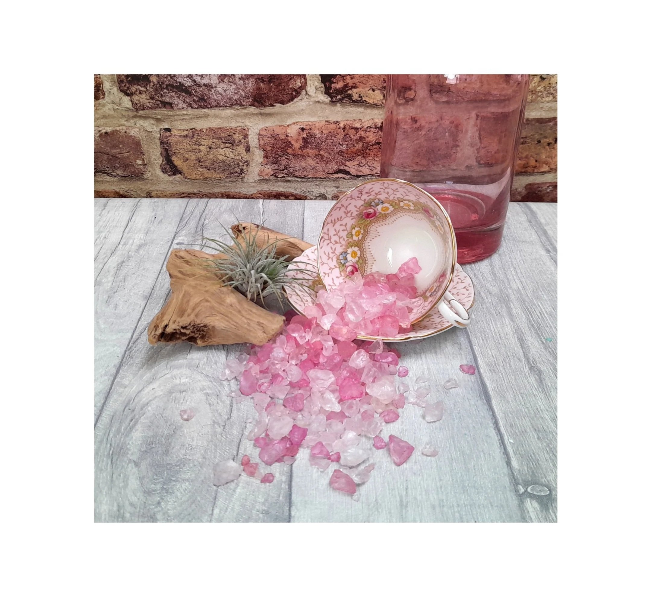Pink Crushed Glass Chunks