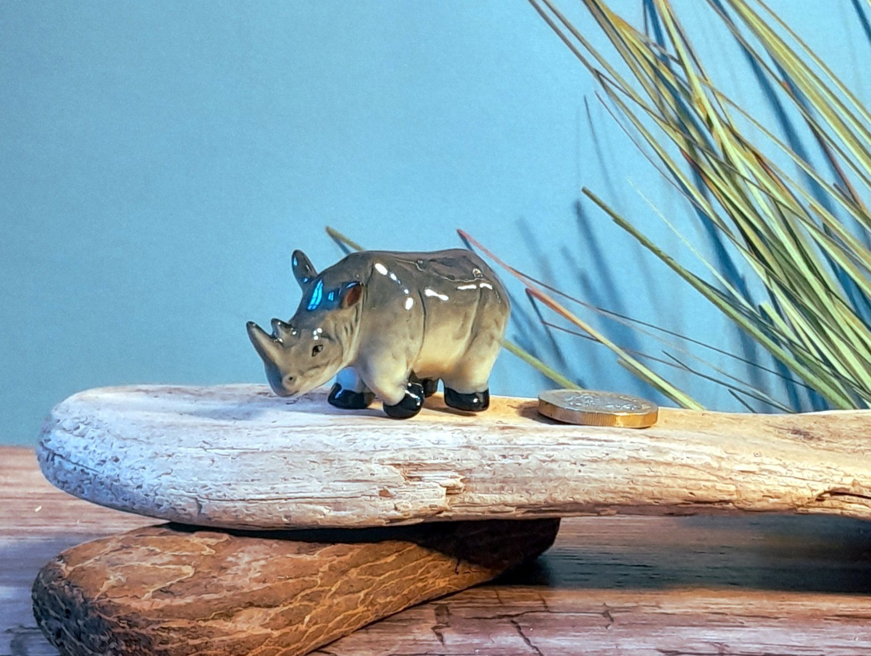 Rhino Miniature Ornament