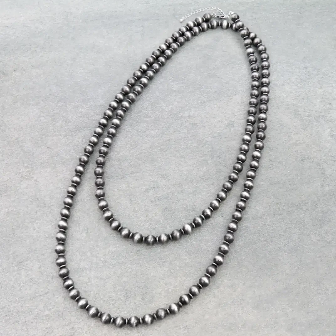 60″ Western Navajo Style Pearl Necklace