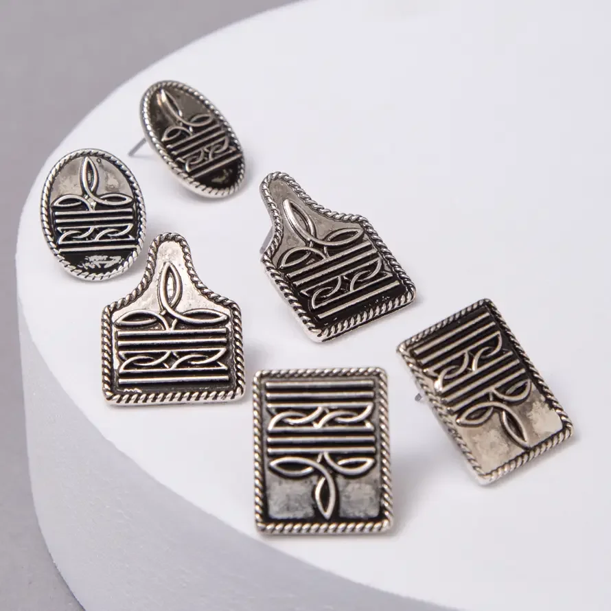 Vintage Charm Earring Set