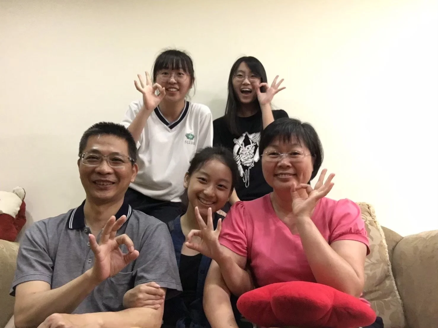 Mai Ka and Taiwanese Host Family from CLS Taiwan 2019