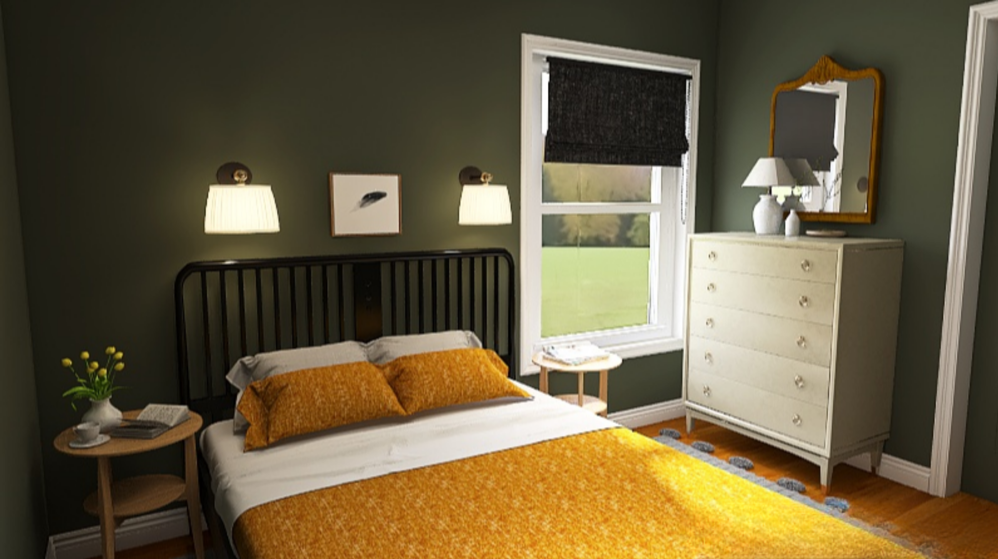 3D Render Bedroom Denver