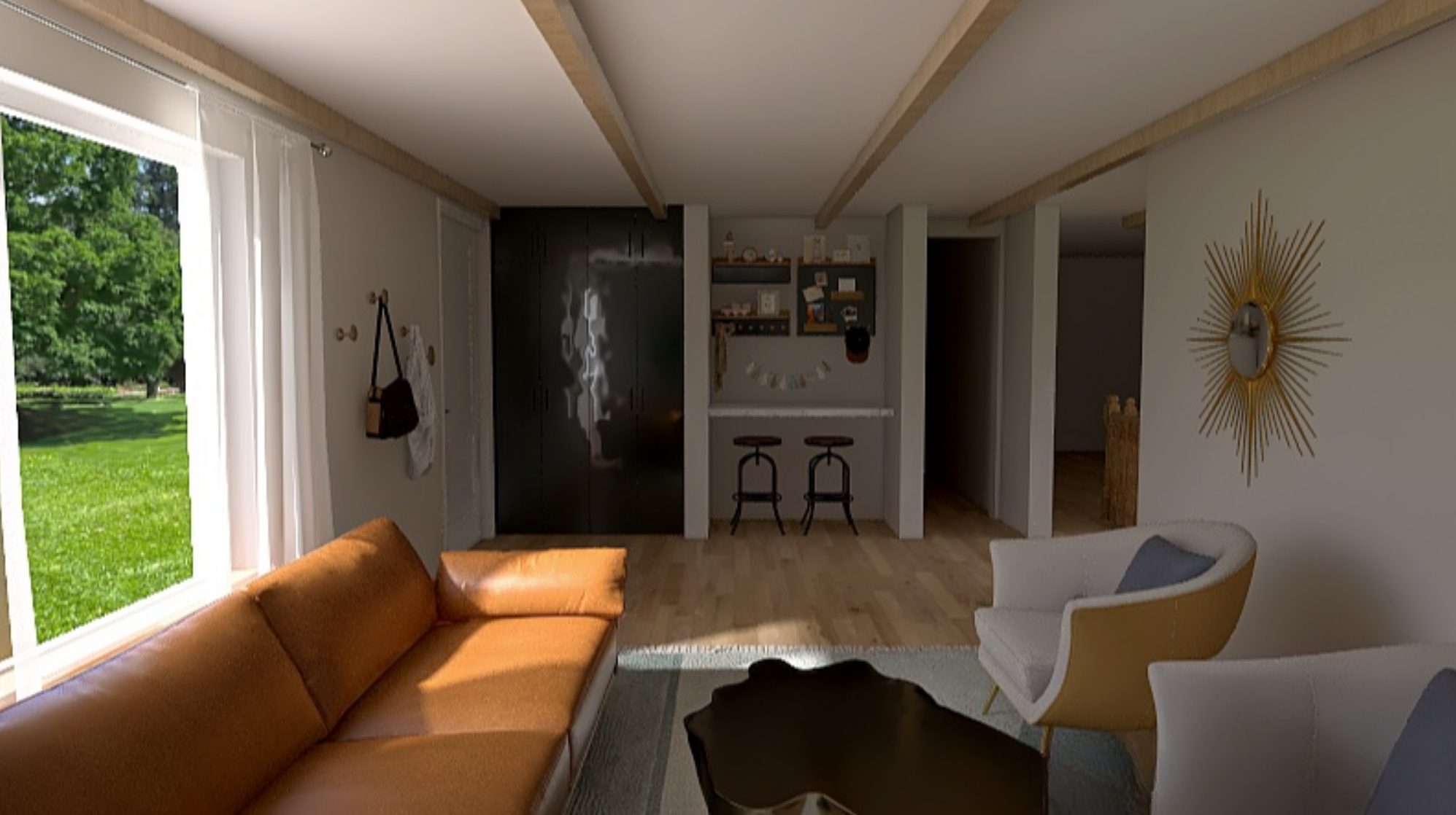 Colorado 3D Render Living Room