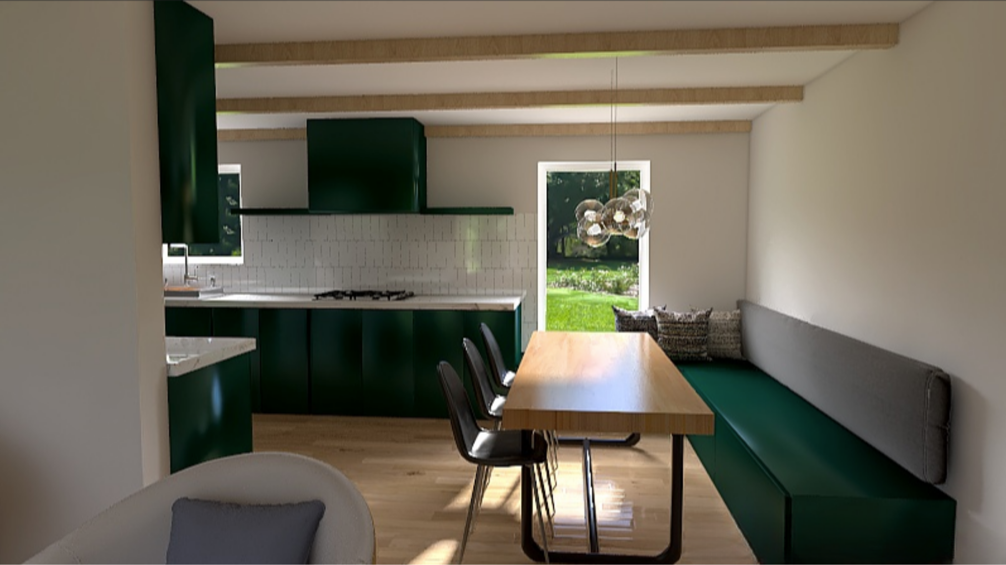 3D Render Centennial Colorado Kitchen