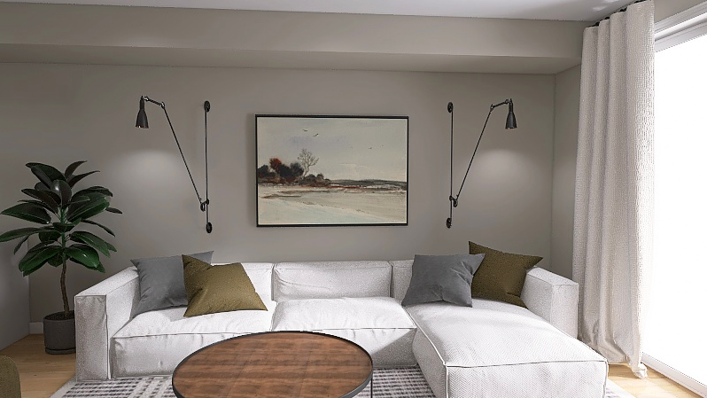 3D Render Littleton Loft Living Room