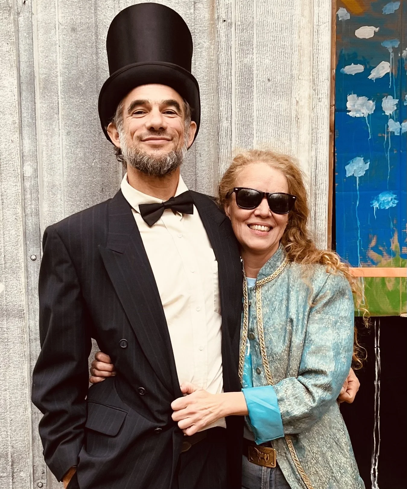 Matt Bua and Lizzie West embracing celebrating The Ball of Peace.