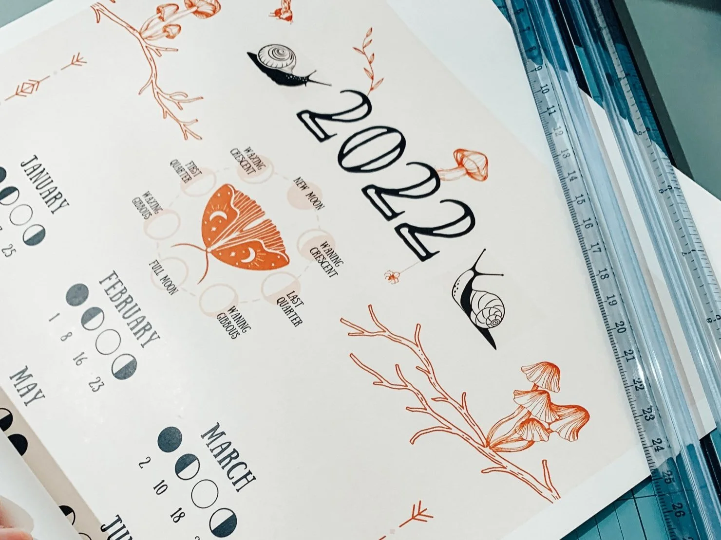 Free printable 2022 moon calendar