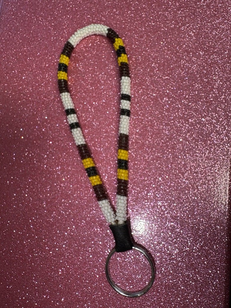 Wristlet - Brown, Yellow, White, Black