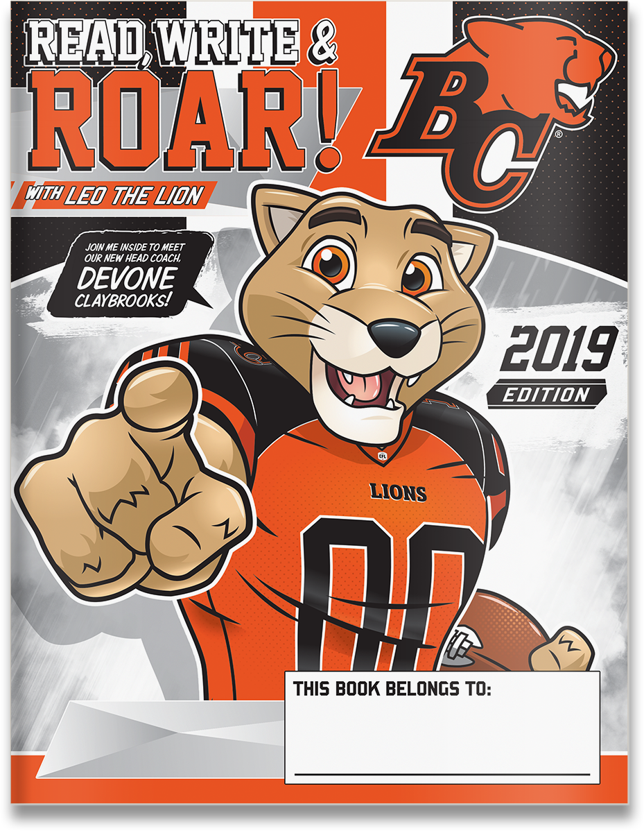 BC Lions Read, Write & ROAR! Literacy Program — Kidzsmart Communications