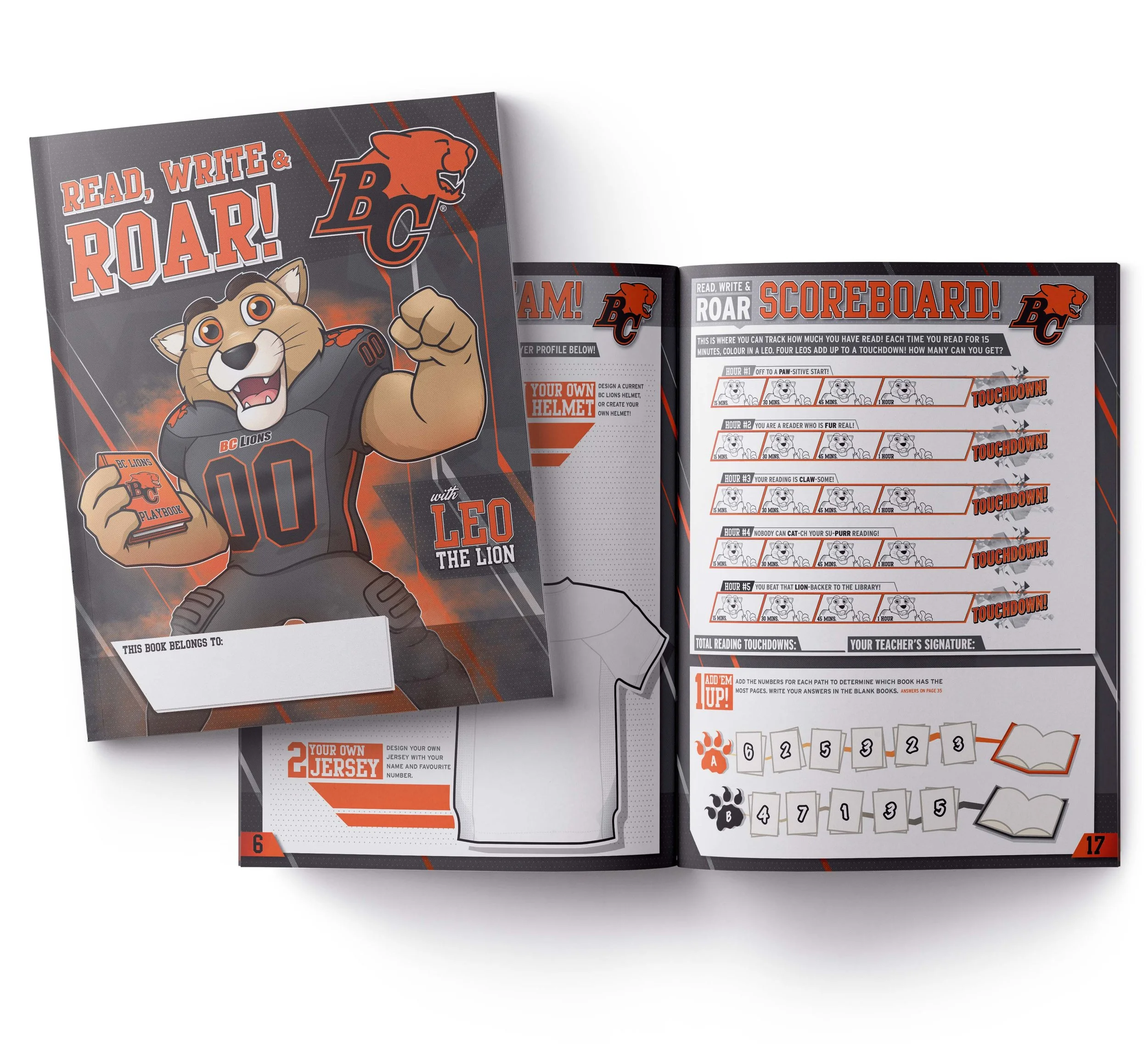 BC Lions Read, Write & ROAR! Literacy Program — Kidzsmart Communications
