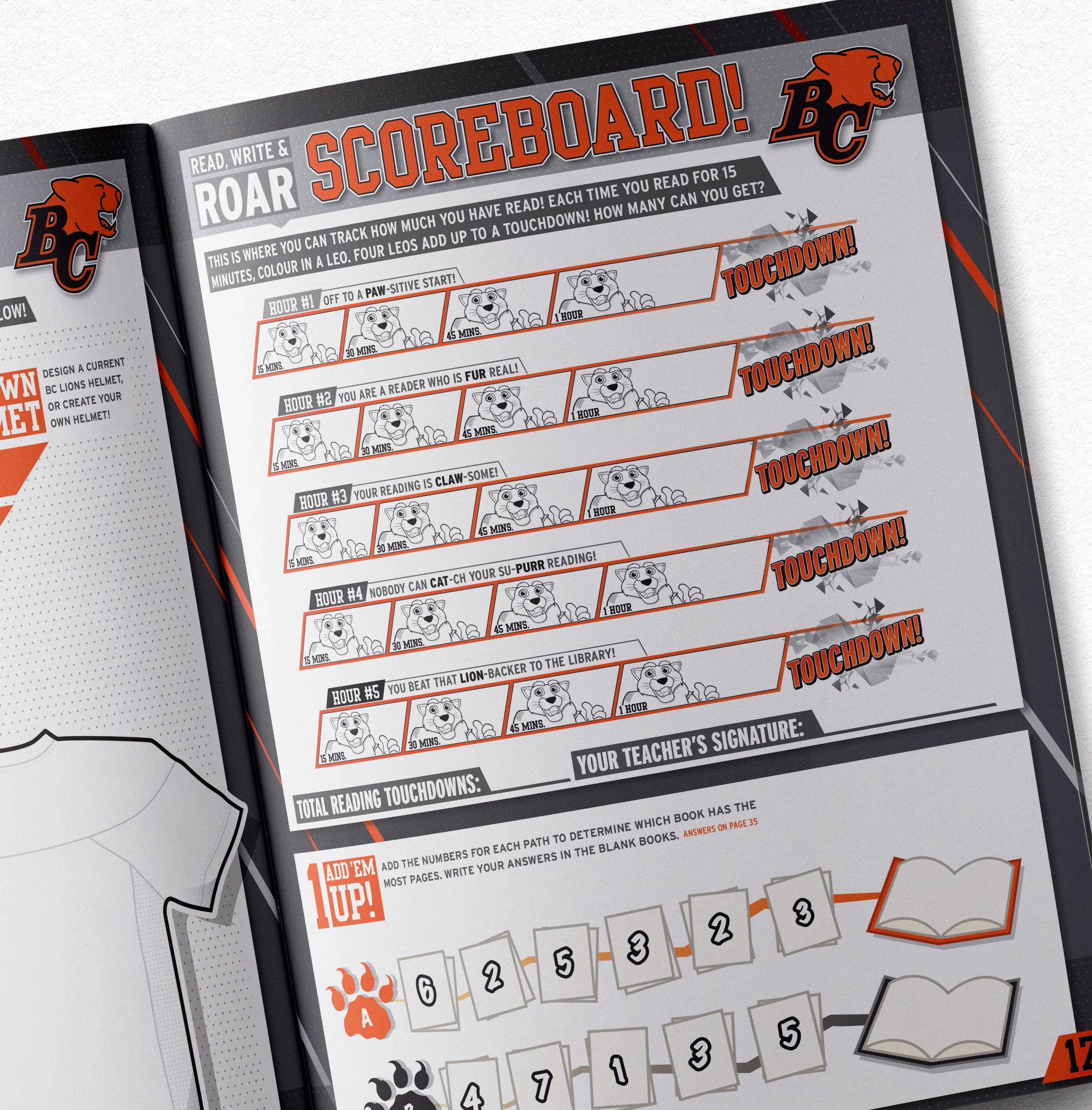 BC Lions Read, Write & ROAR! Literacy Program — Kidzsmart Communications