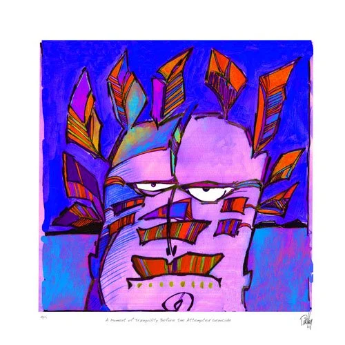 colourful; digital print from an original drawing