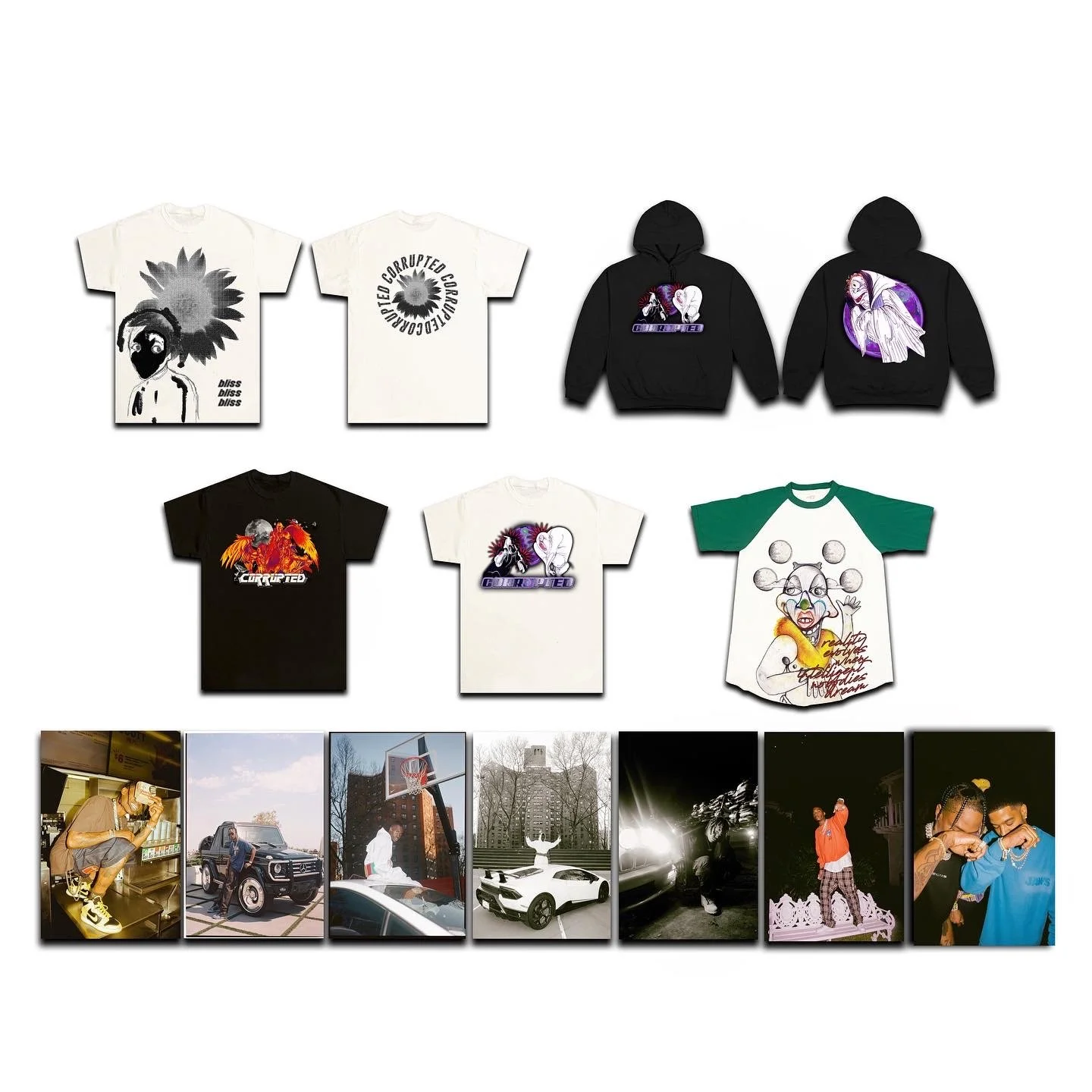 Corrupted Minds Merchandise

Created in collaboration with photographer Ray Polanco. Showcasing artworks provided and in collaboration with artist Jordan D. Diaz. Images were also digitally edited by Jordan D. Diaz and Ray Polanco.

C. 2020