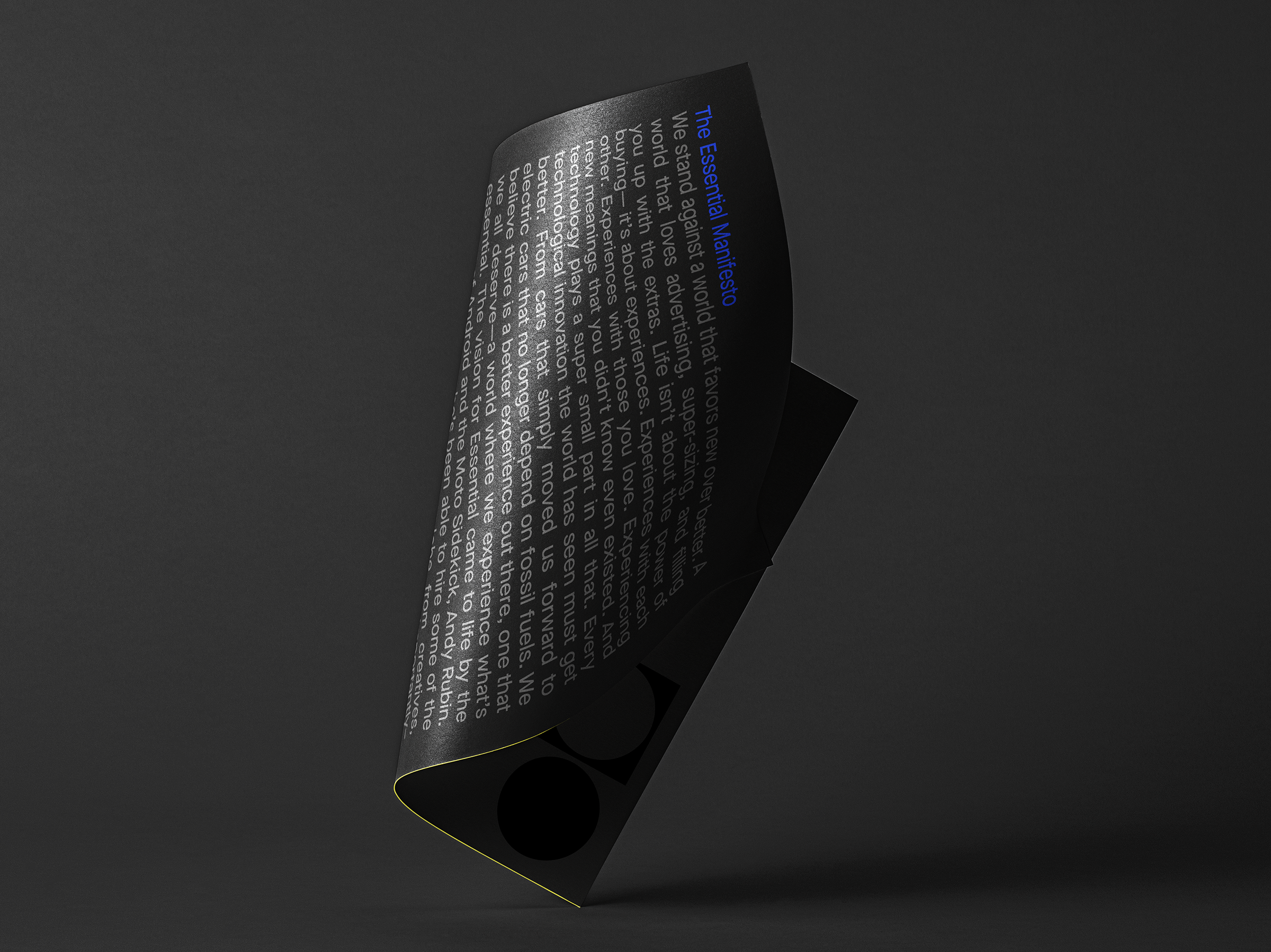 Essential Phone Brand Manifesto Poster