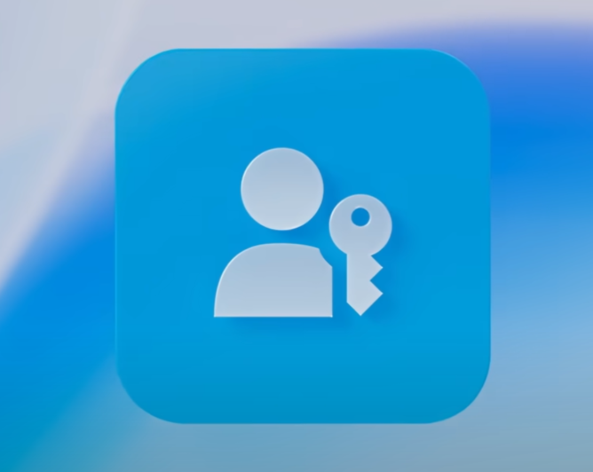 person and key icon