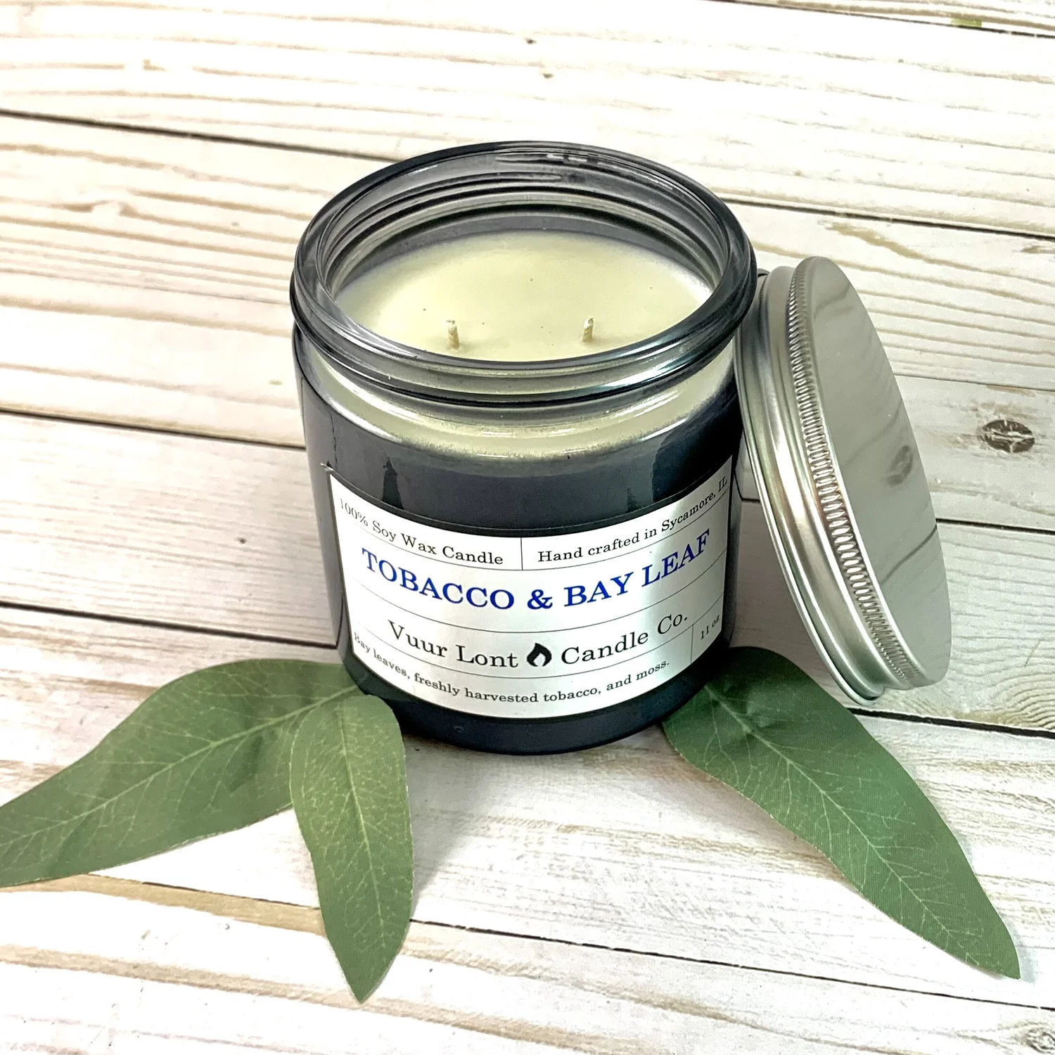 tobacco and bay leaf candle Tobacco & Bay Leaf — Vuur Lont Candle Co