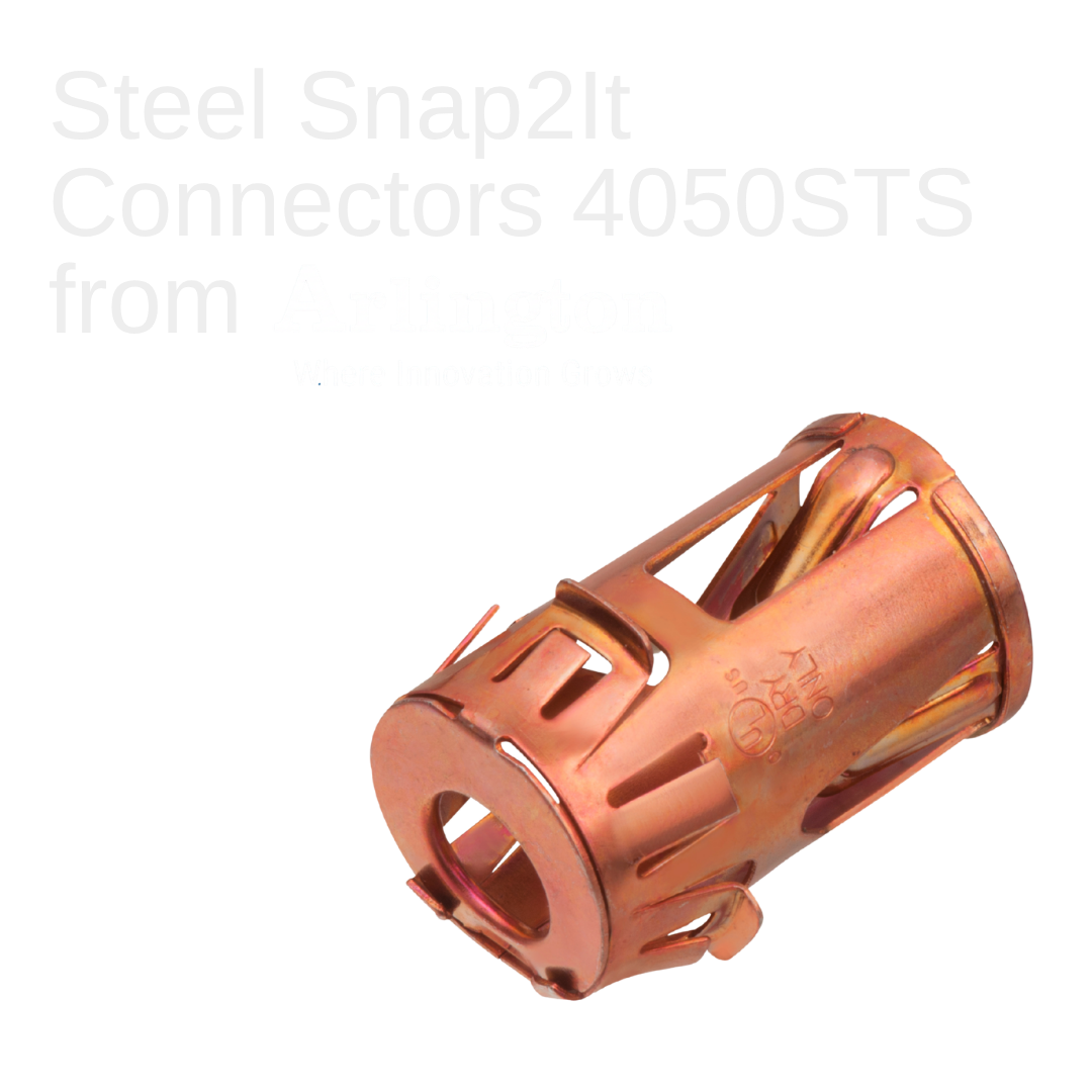 Steel connectors offer easy, secure installation. Available in 3/8" trade size, install into a 1/2" knockout, and accommodate steel and aluminum AC, HCF, MCI and MCI-A cable. This tinted fitting has more room inside than our 38STS for easier cable in