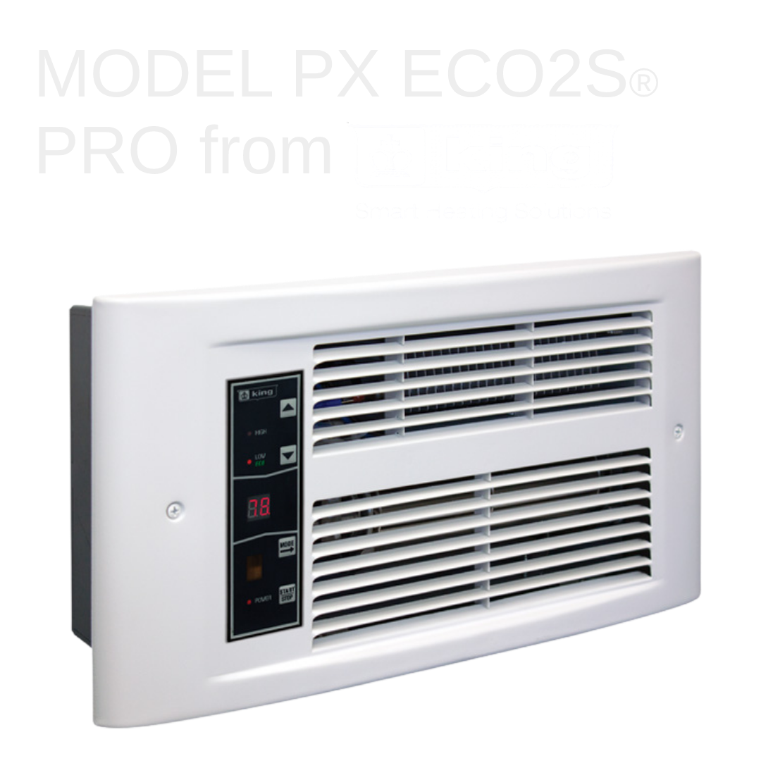The PX ECO2S PRO Smart Wall Heater, delivers next-level comfort control with the powerful ECO PRO Remote Thermostat, featuring a 7-day programmable heating schedule that puts personalized comfort right at your fingertips.  Simply set different heatin
