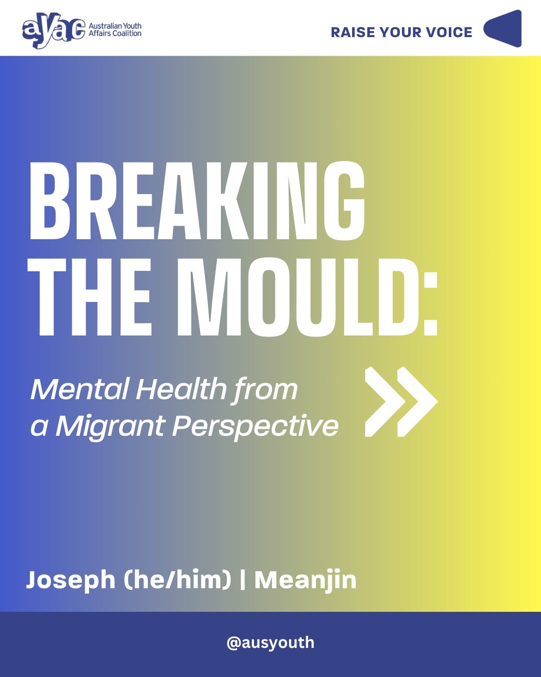 Raise your voice: New Youth Blog Post 💥

In our latest youth blog opinion piece, Joseph explores his experience of speaking out about mental health challenges, highlighting the additional complexities tied to the migrant experience. He encourages in