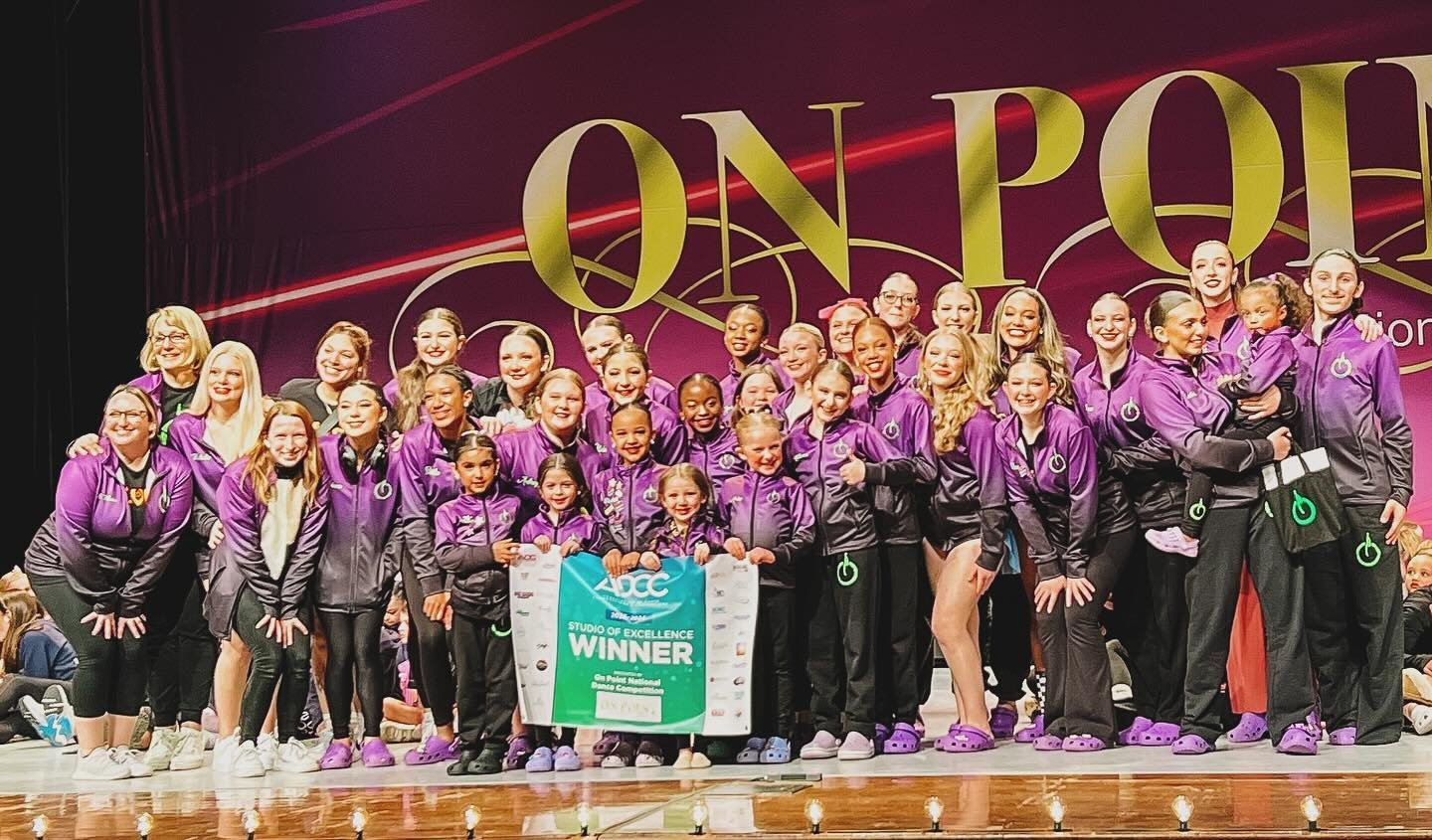 Absolutely honored to announce that our dance studio has been awarded the prestigious ADCC Studio of Excellence Award by @onpointdancecompetition! 🌟 It&rsquo;s a testament to the passion, dedication, and talent of our incredible students, teachers, 