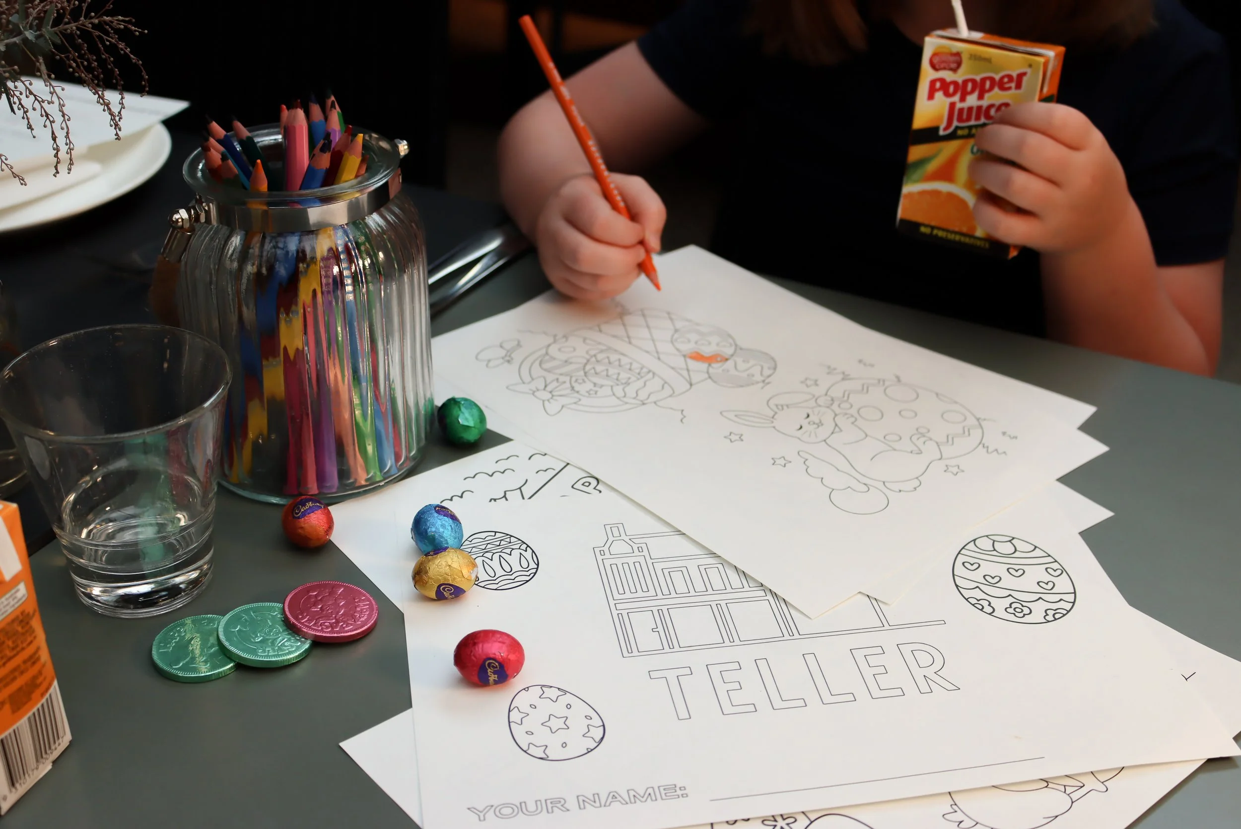 Easter colouring competition at Teller
