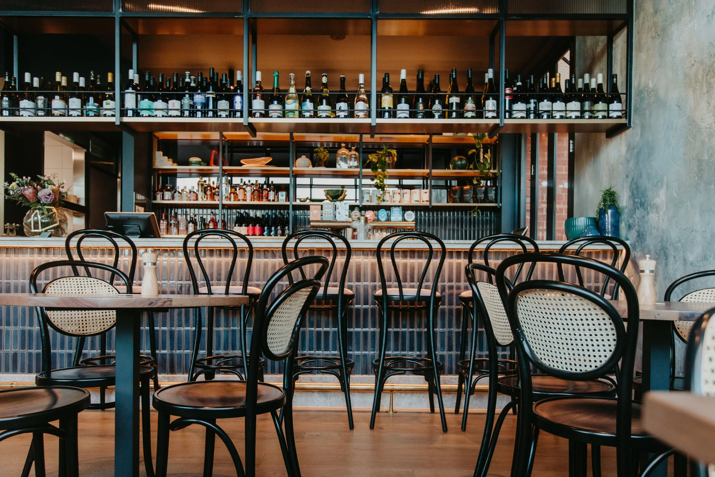 Enjoy cocktails, beers and wine at the front bar at Teller