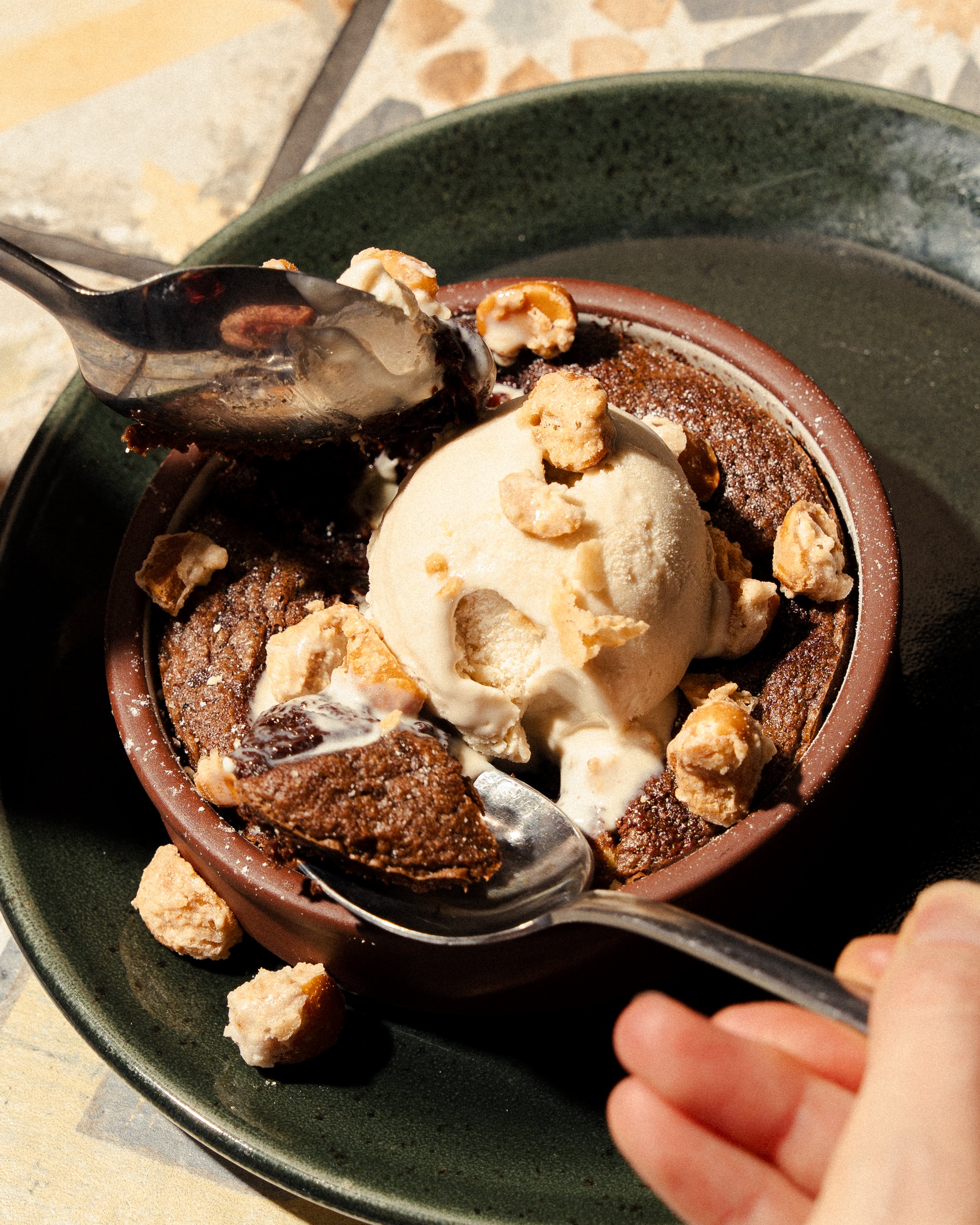 Warm desserts at Teller Brunswick