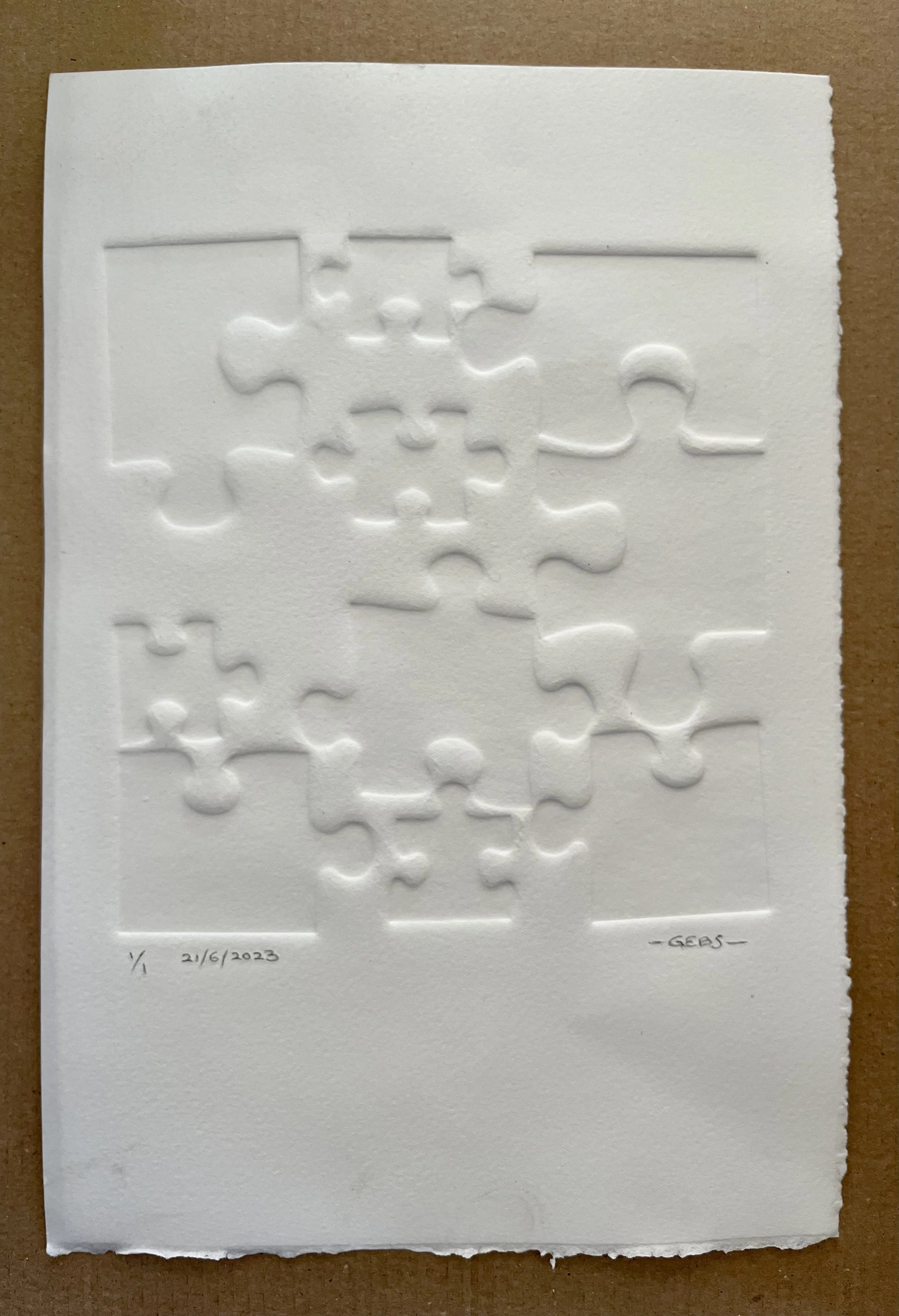 'Misfit' - Blind Embossed Print