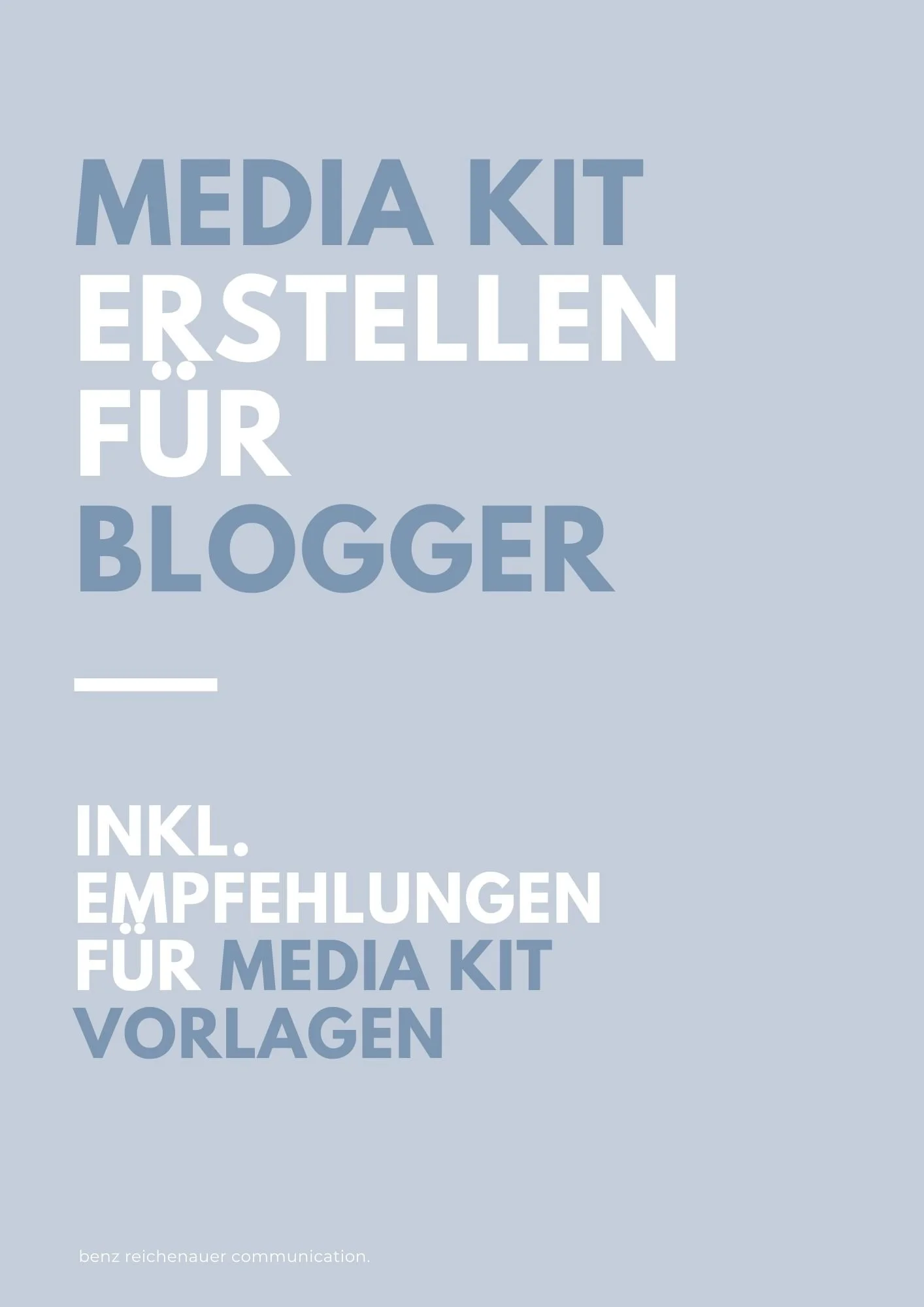 Media Kit erstellen für Blogger inkl. Tipps für Media Kit Vorlagen