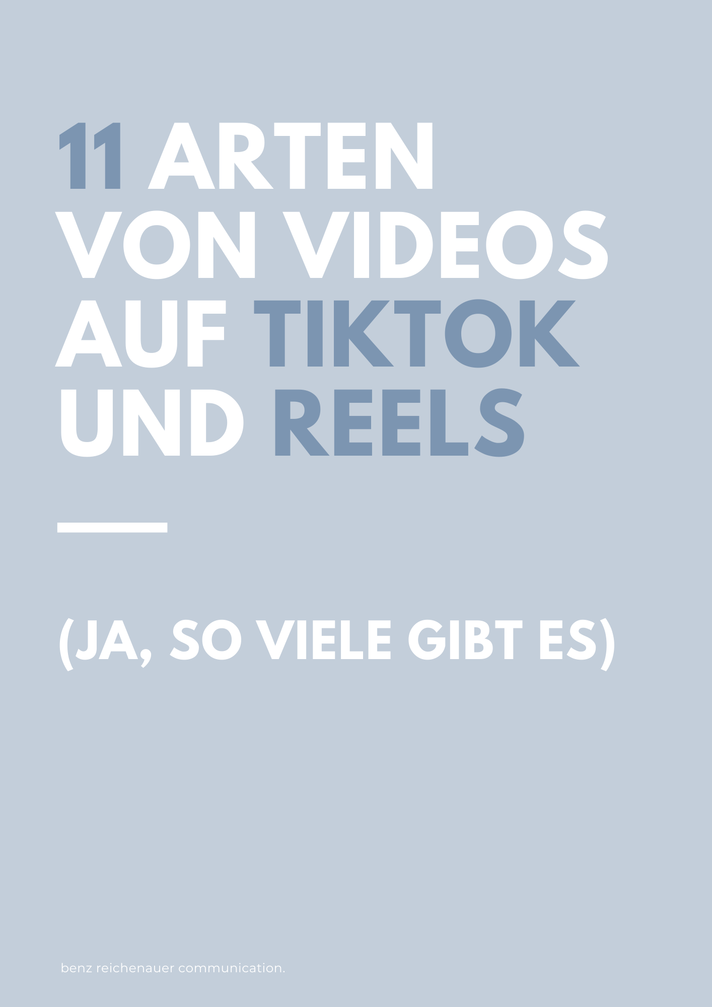 11 Arten von Videos auf TikTok und in Instagram Reels 