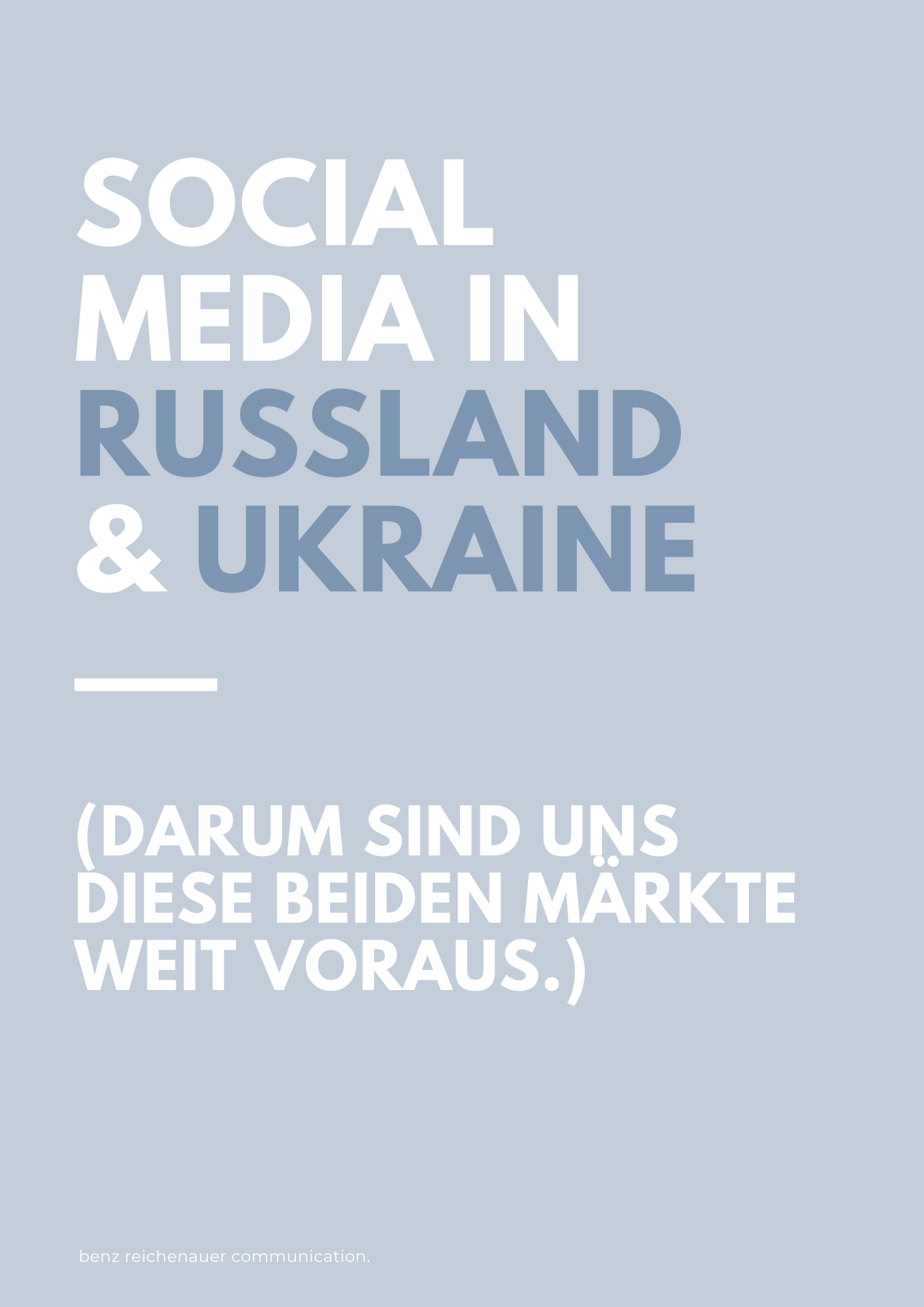 Social Media in Russland und der Ukraine - ein Blick in die Zukunft