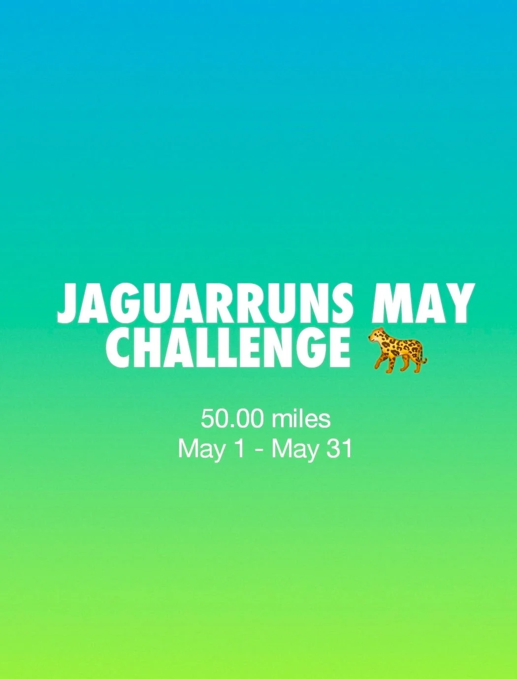 Jaguar Runs Challenge