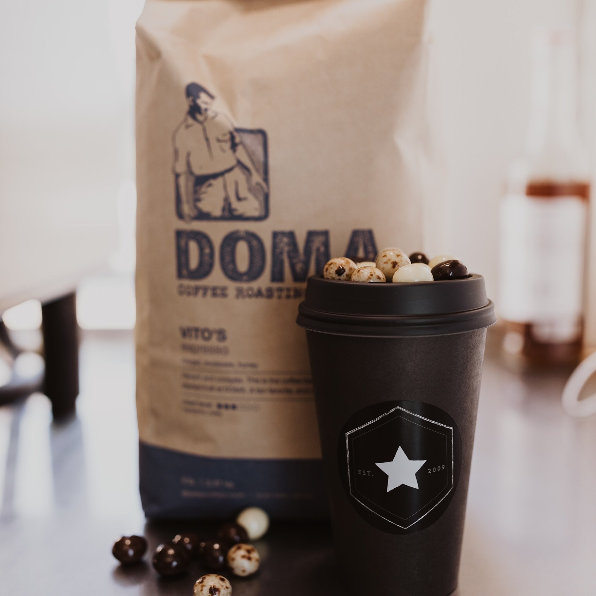 Our coffee is not your average cup of joe! 

Did you know our espresso is roasted locally? We 🫶🏼 DOMA Coffee ☕️